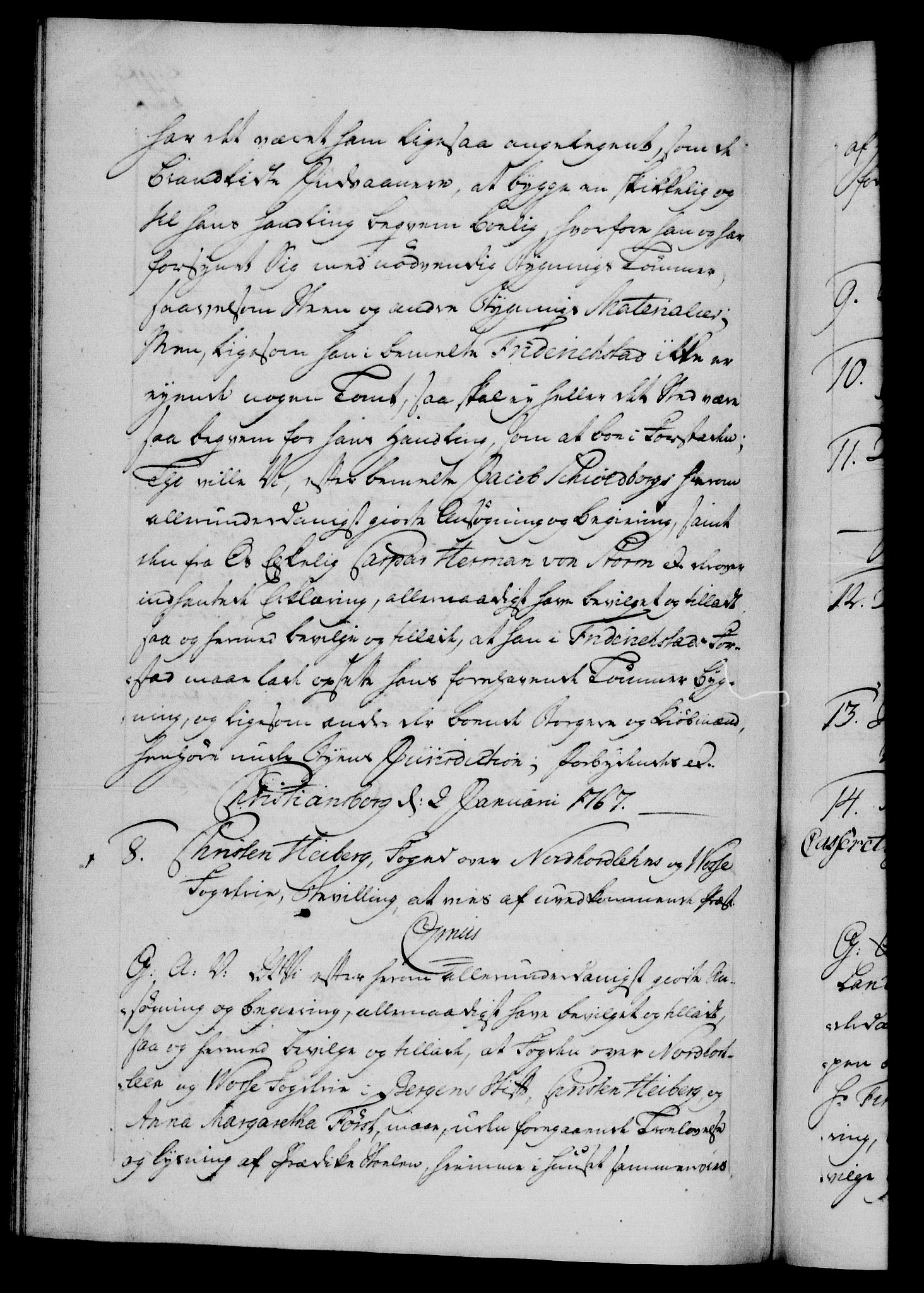 Danske Kanselli 1572-1799, AV/RA-EA-3023/F/Fc/Fca/Fcaa/L0043: Norske registre, 1766-1768, p. 242b