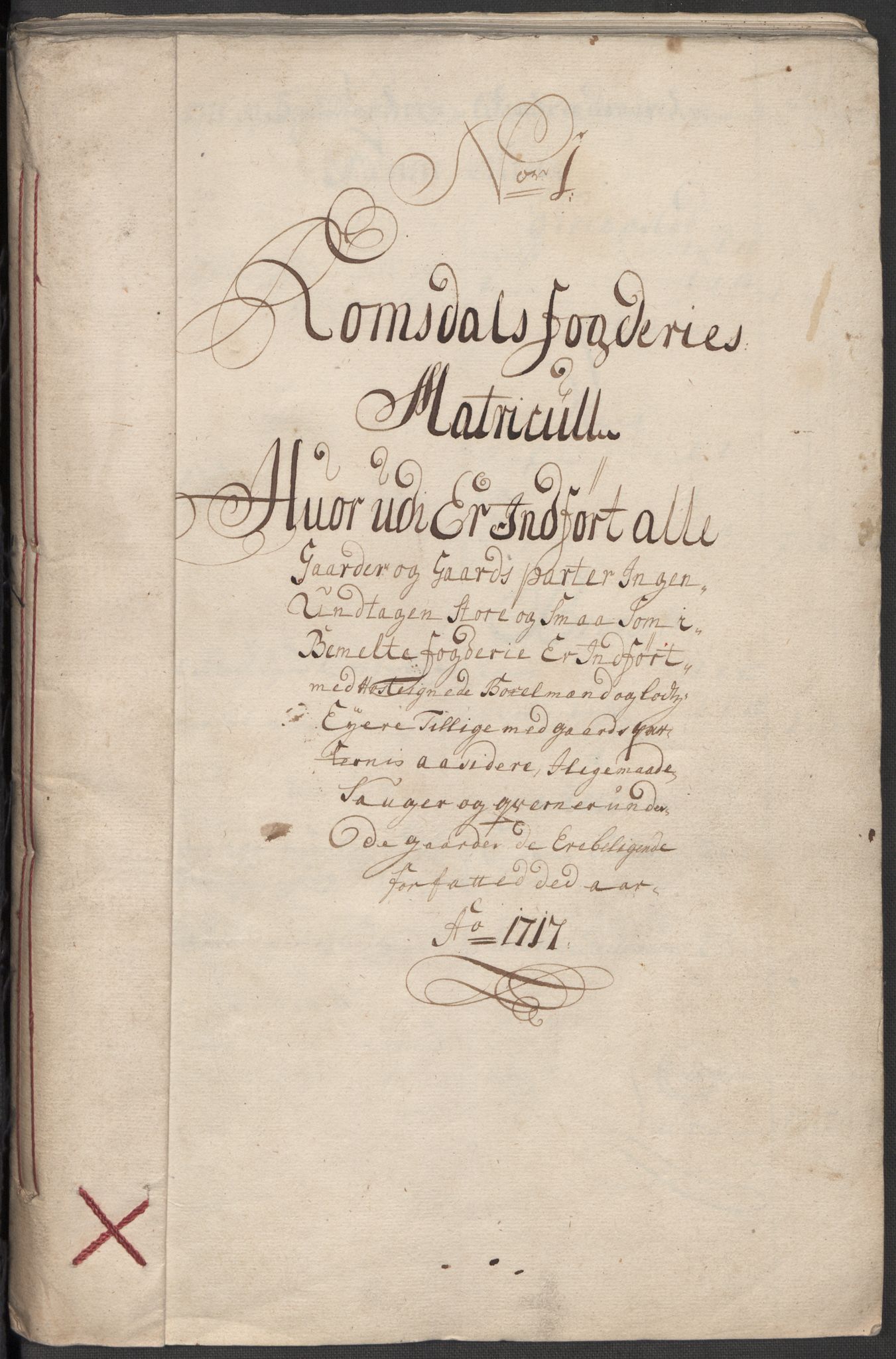Rentekammeret inntil 1814, Reviderte regnskaper, Fogderegnskap, RA/EA-4092/R55/L3664: Fogderegnskap Romsdal, 1717, p. 16
