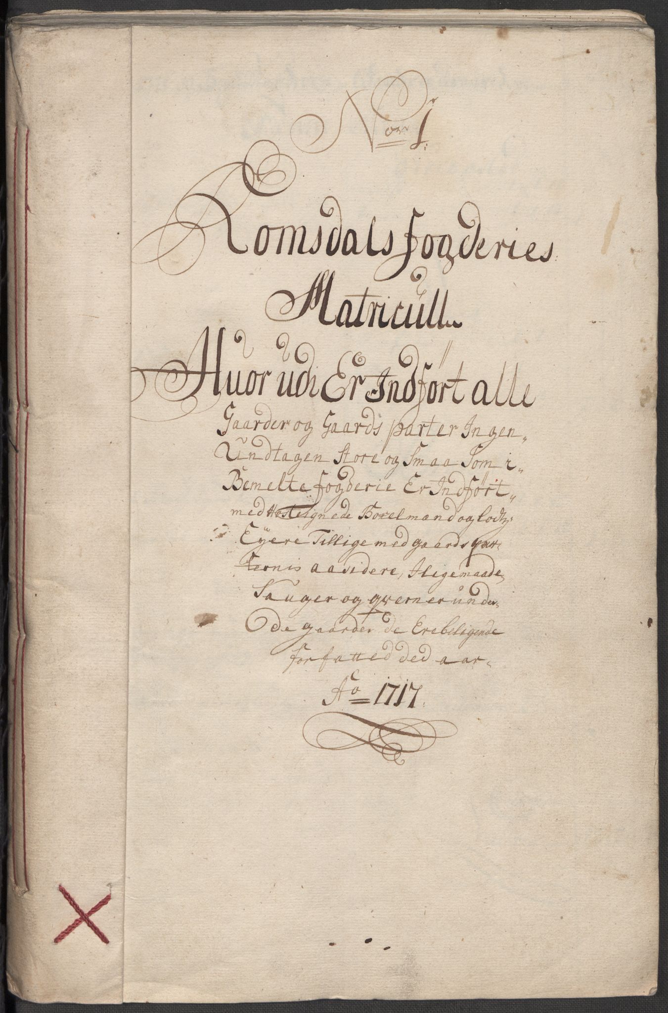 Rentekammeret inntil 1814, Reviderte regnskaper, Fogderegnskap, AV/RA-EA-4092/R55/L3664: Fogderegnskap Romsdal, 1717, p. 16