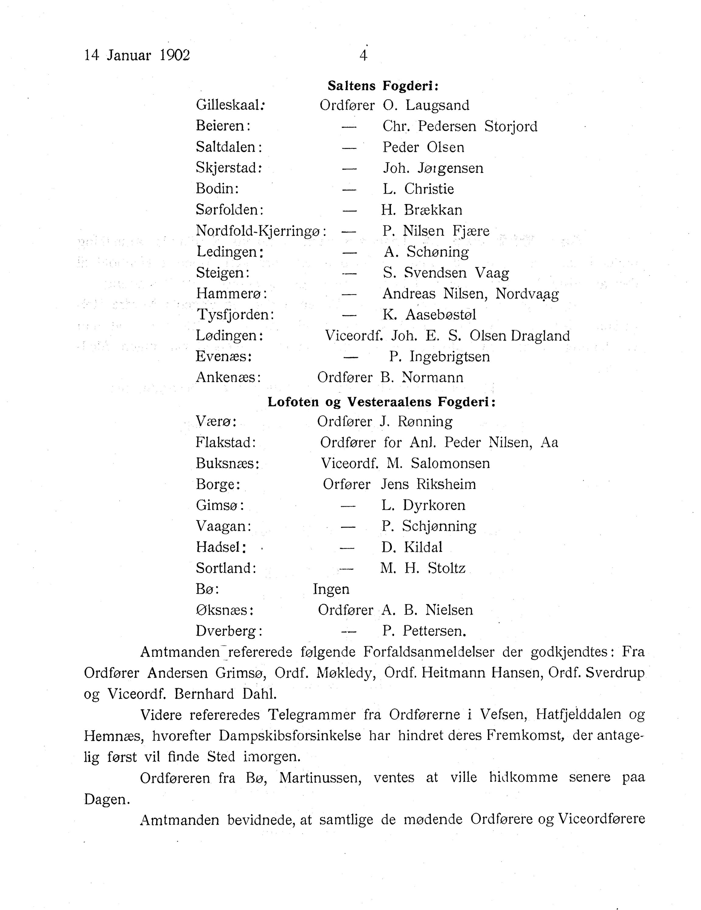 Nordland Fylkeskommune. Fylkestinget, AIN/NFK-17/176/A/Ac/L0025: Fylkestingsforhandlinger 1902, 1902