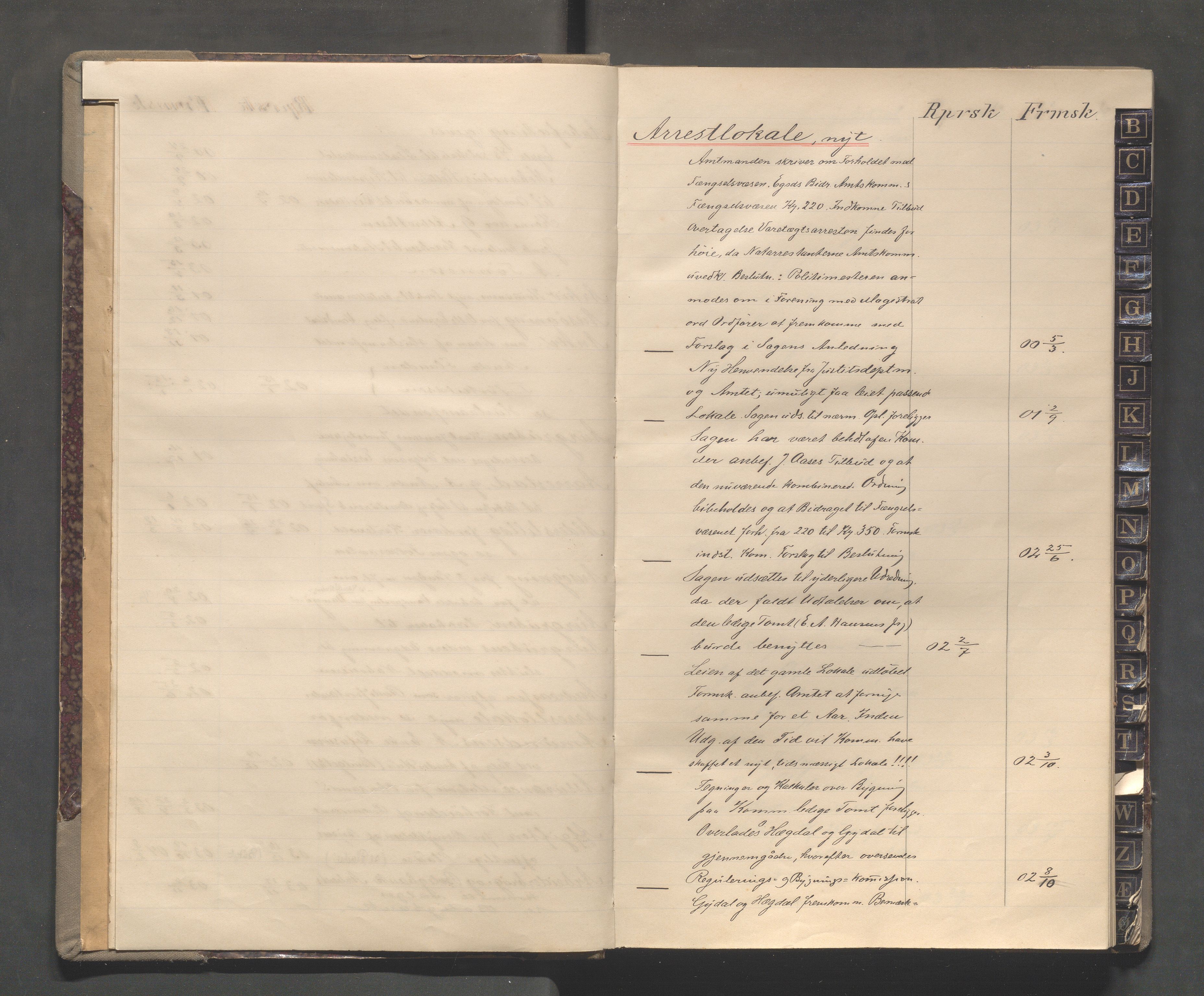 Egersund kommune (Ladested) - Formannskapet, IKAR/K-100502/C/Cb/L0001: Saksregister, 1880-1903, p. 6
