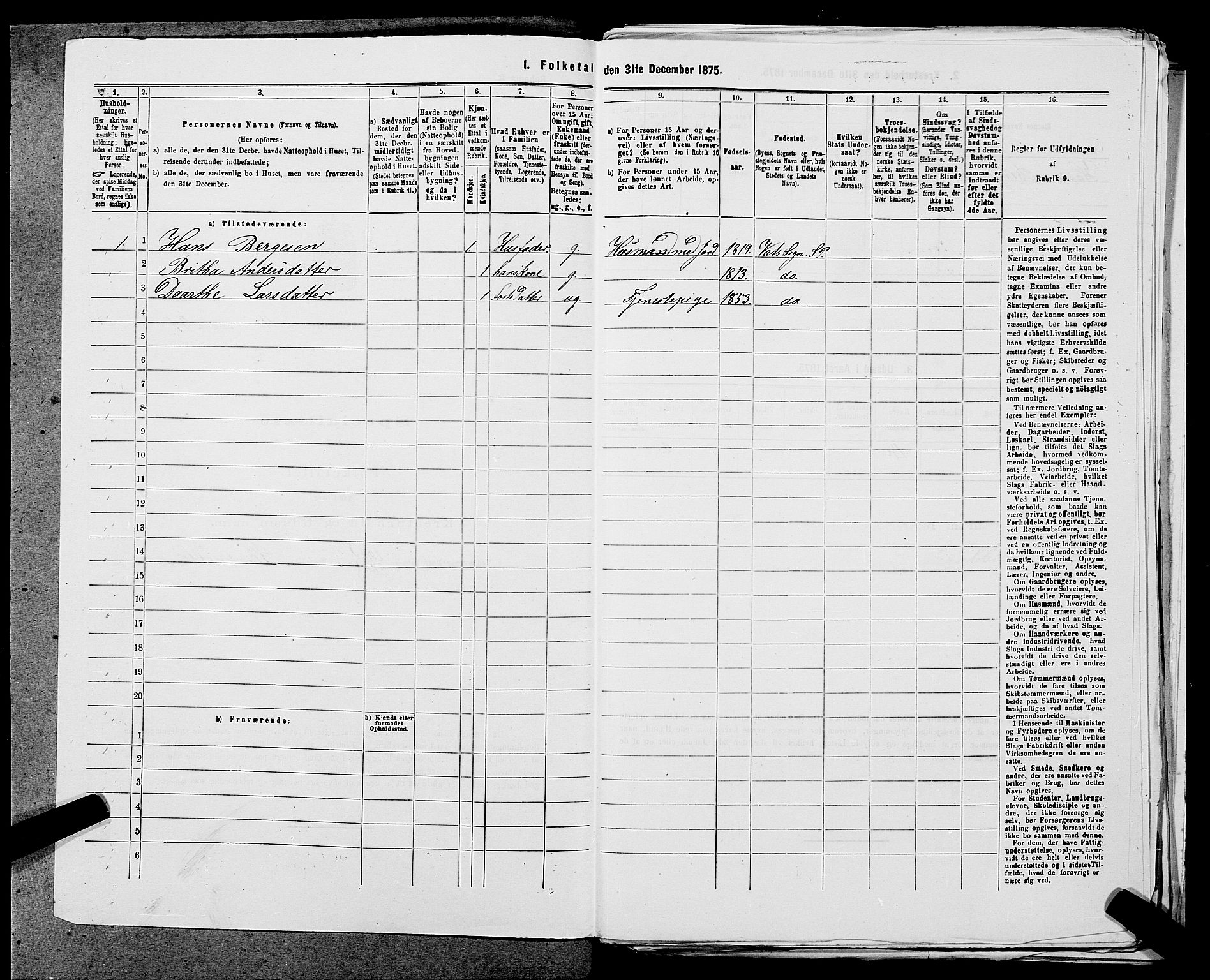 SAST, 1875 census for 1154P Skjold, 1875, p. 1175