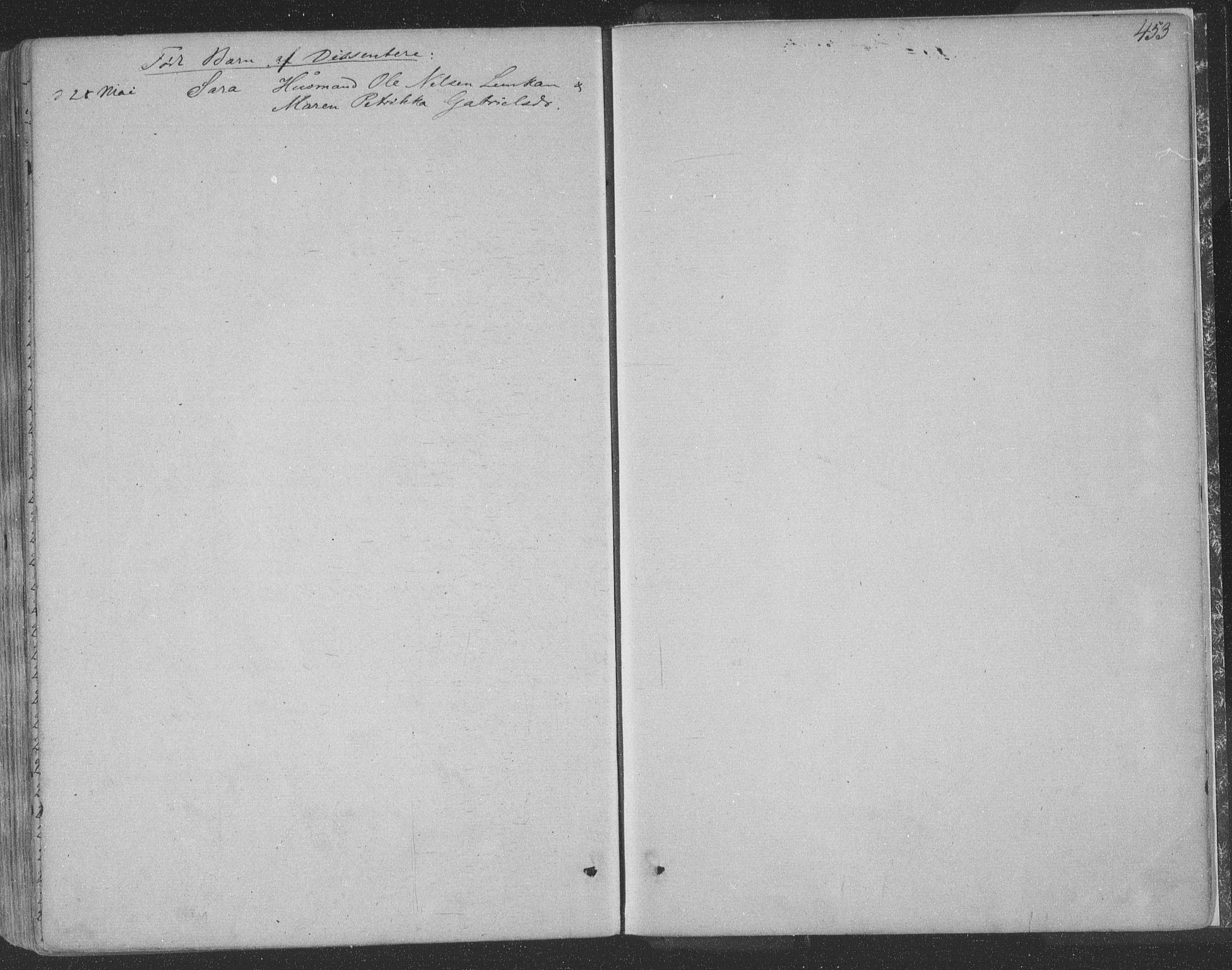 Ministerialprotokoller, klokkerbøker og fødselsregistre - Nordland, SAT/A-1459/888/L1241: Parish register (official) no. 888A07, 1849-1869, p. 453