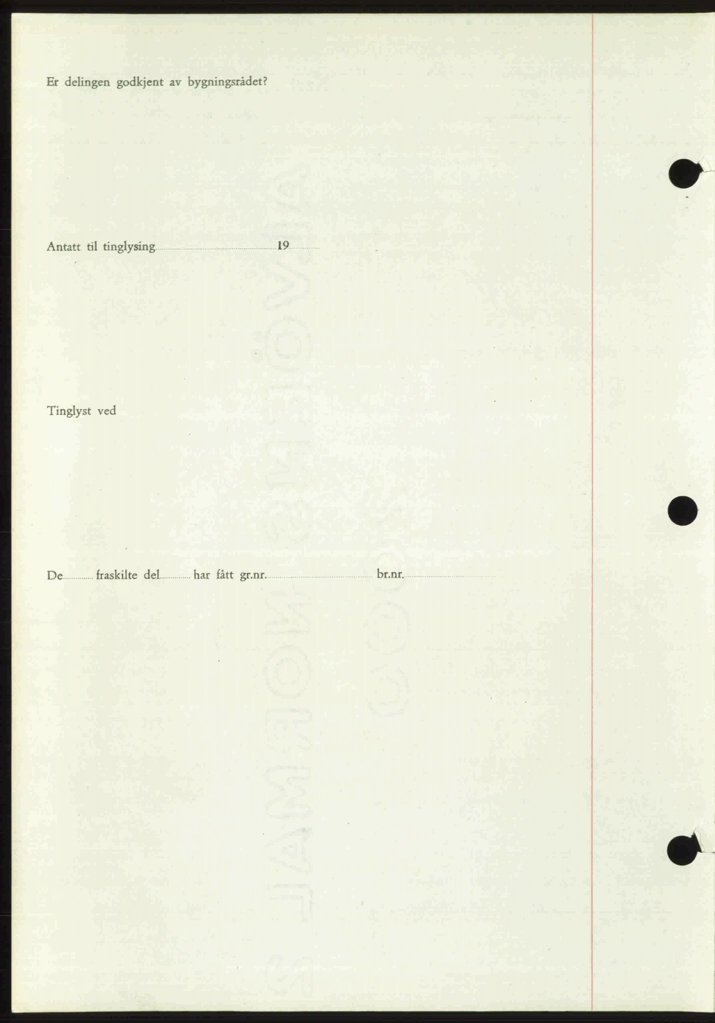 Toten tingrett, SAH/TING-006/H/Hb/Hbc/L0020: Mortgage book no. Hbc-20, 1948-1948, Diary no: : 2565/1948
