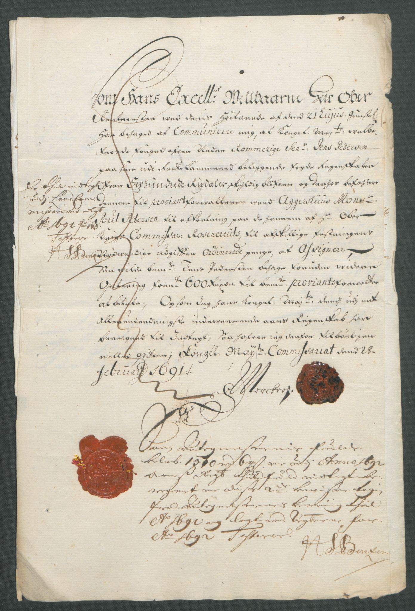 Rentekammeret inntil 1814, Reviderte regnskaper, Fogderegnskap, AV/RA-EA-4092/R11/L0577: Fogderegnskap Nedre Romerike, 1692, p. 329