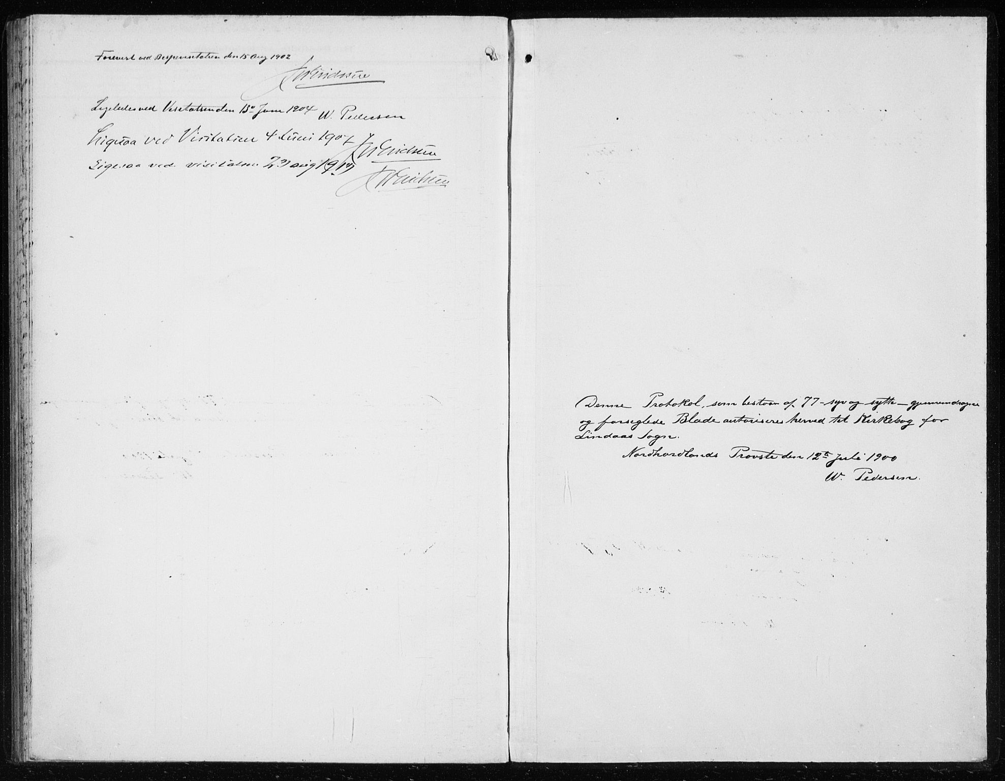 Lindås Sokneprestembete, AV/SAB-A-76701/H/Haa/Haab/L0002: Parish register (official) no. B 2, 1900-1912
