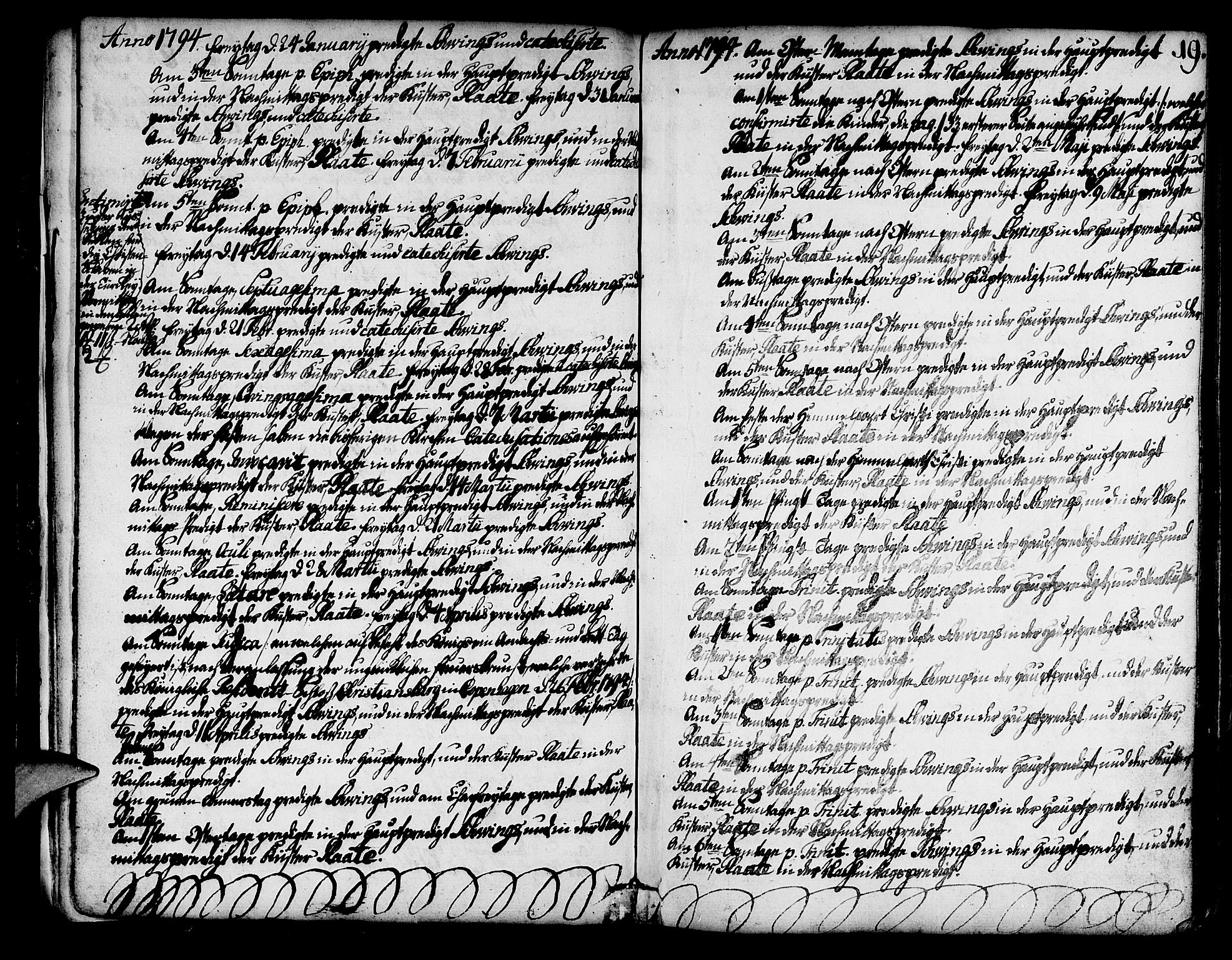 Mariakirken Sokneprestembete, SAB/A-76901/H/Haa/L0003: Parish register (official) no. A 3, 1786-1815, p. 19