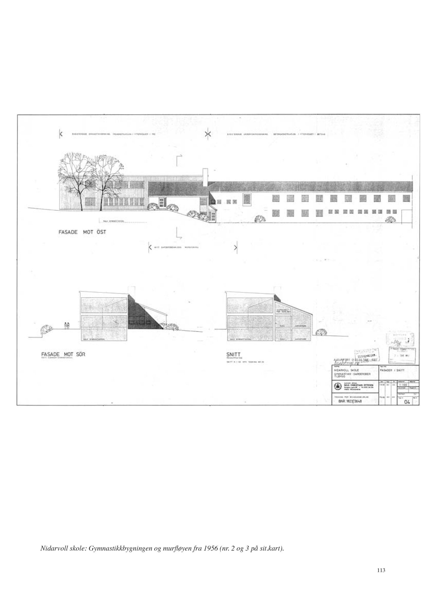 , Trondheim kommunes skoleanlegg - Beskrivelse og antikvarisk klassifisering, 2003, p. 122