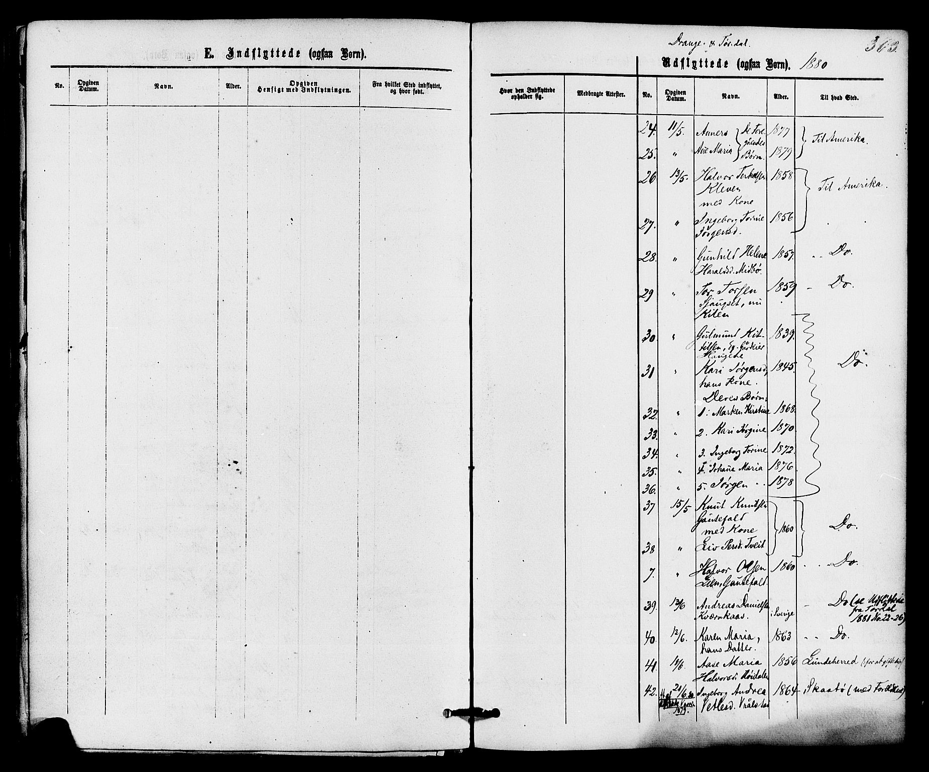 Drangedal kirkebøker, SAKO/A-258/F/Fa/L0009: Parish register (official) no. 9 /1, 1872-1884, p. 363