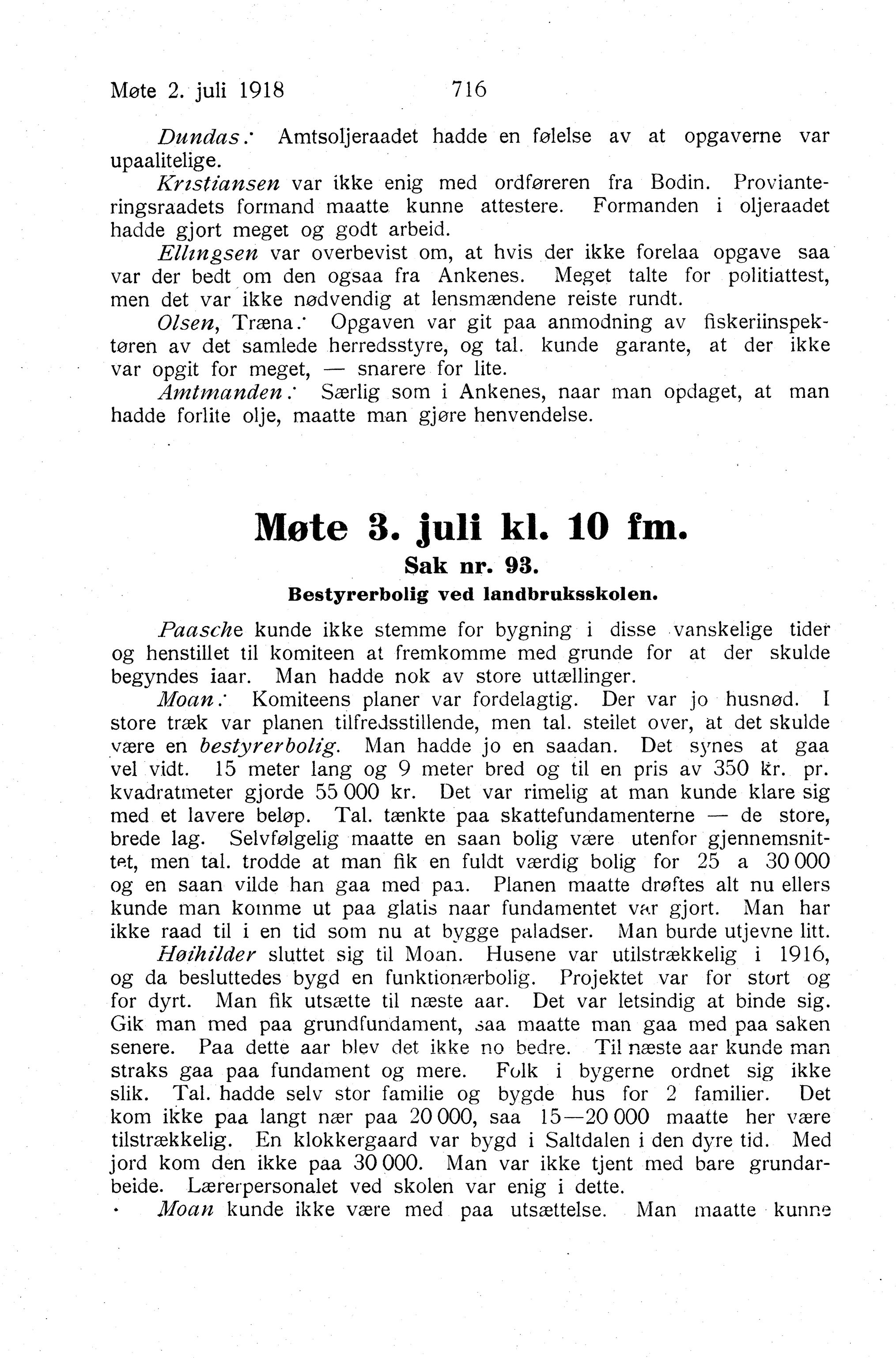 Nordland Fylkeskommune. Fylkestinget, AIN/NFK-17/176/A/Ac/L0041: Fylkestingsforhandlinger 1918, 1918, p. 716