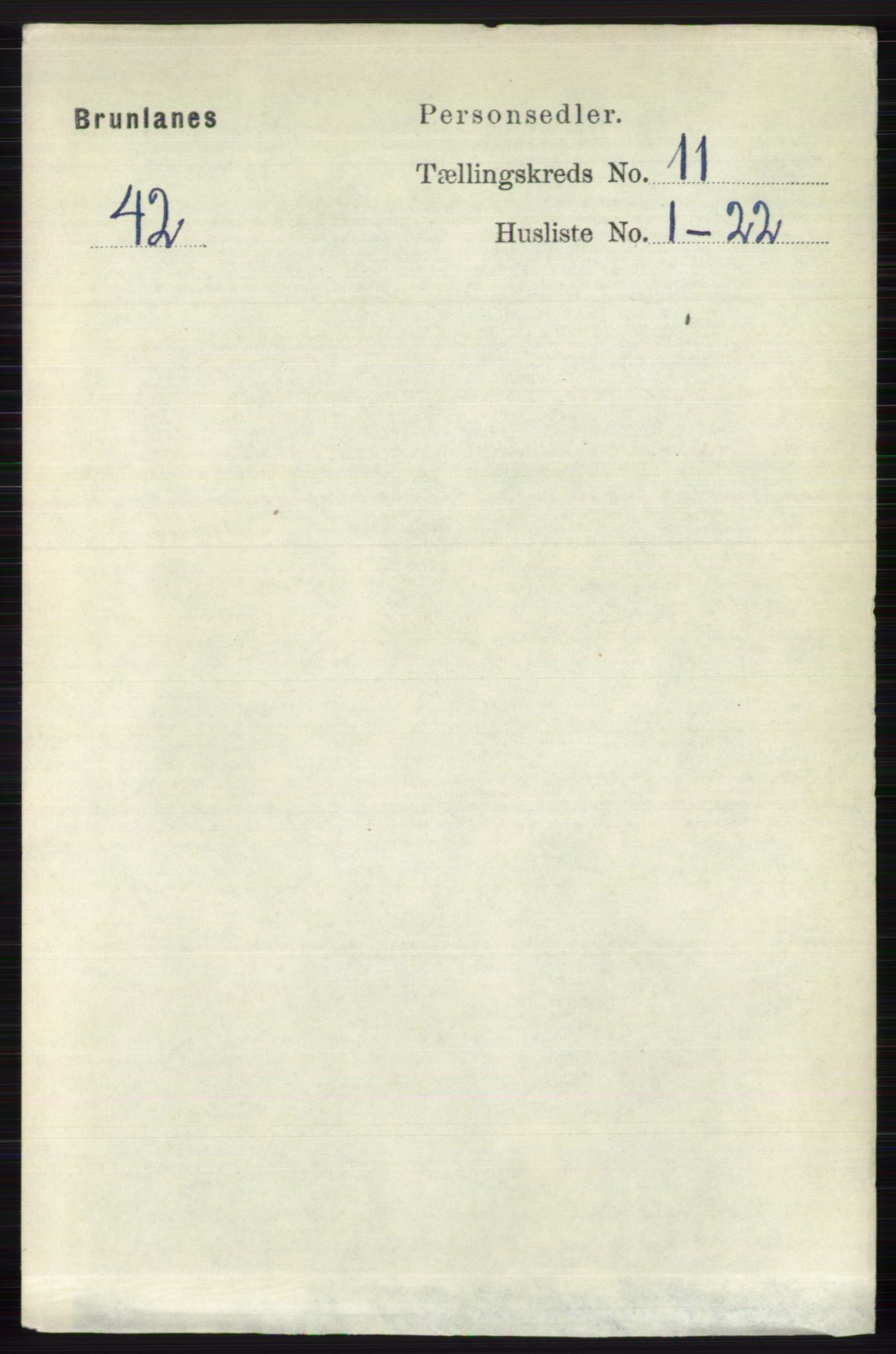 RA, 1891 census for 0726 Brunlanes, 1891, p. 5363