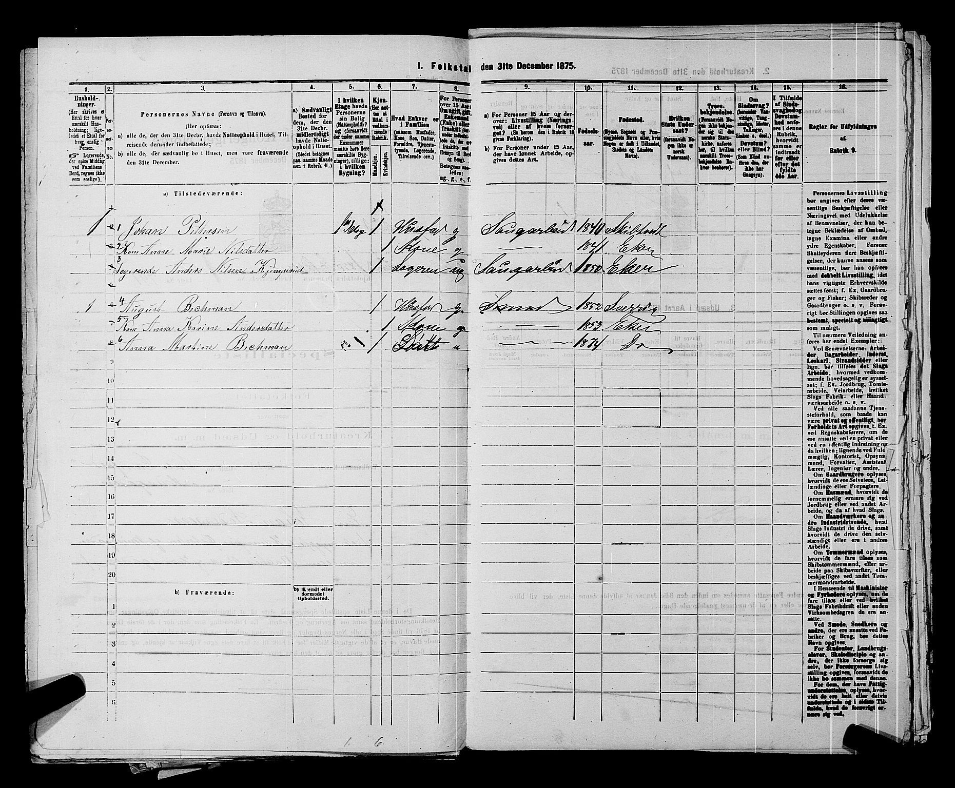 SAKO, 1875 census for 0602 Drammen, 1875, p. 147