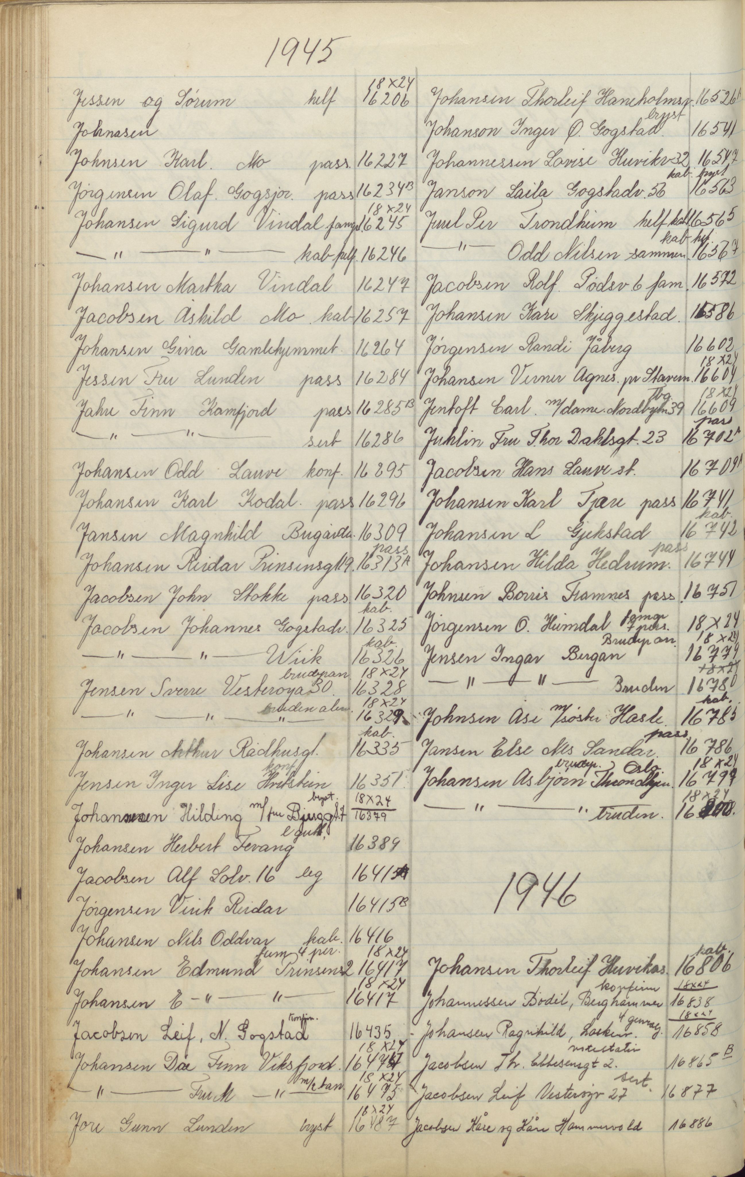 Pa 1494 - Jørgensen, Antonius. Fotograf, VEMU/A-2760/F/Fa, 1927-2004, p. 258