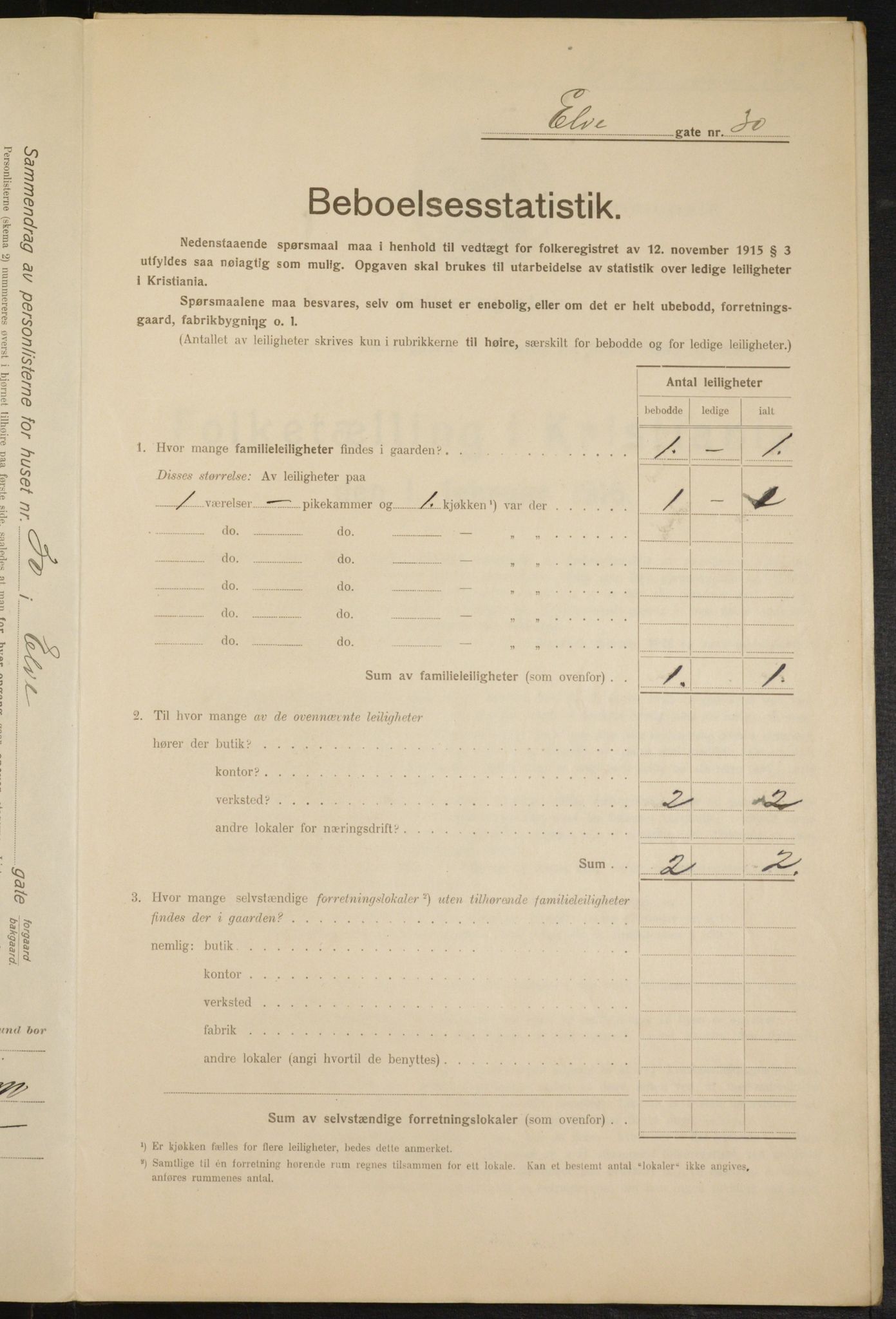 OBA, Municipal Census 1916 for Kristiania, 1916, p. 21315