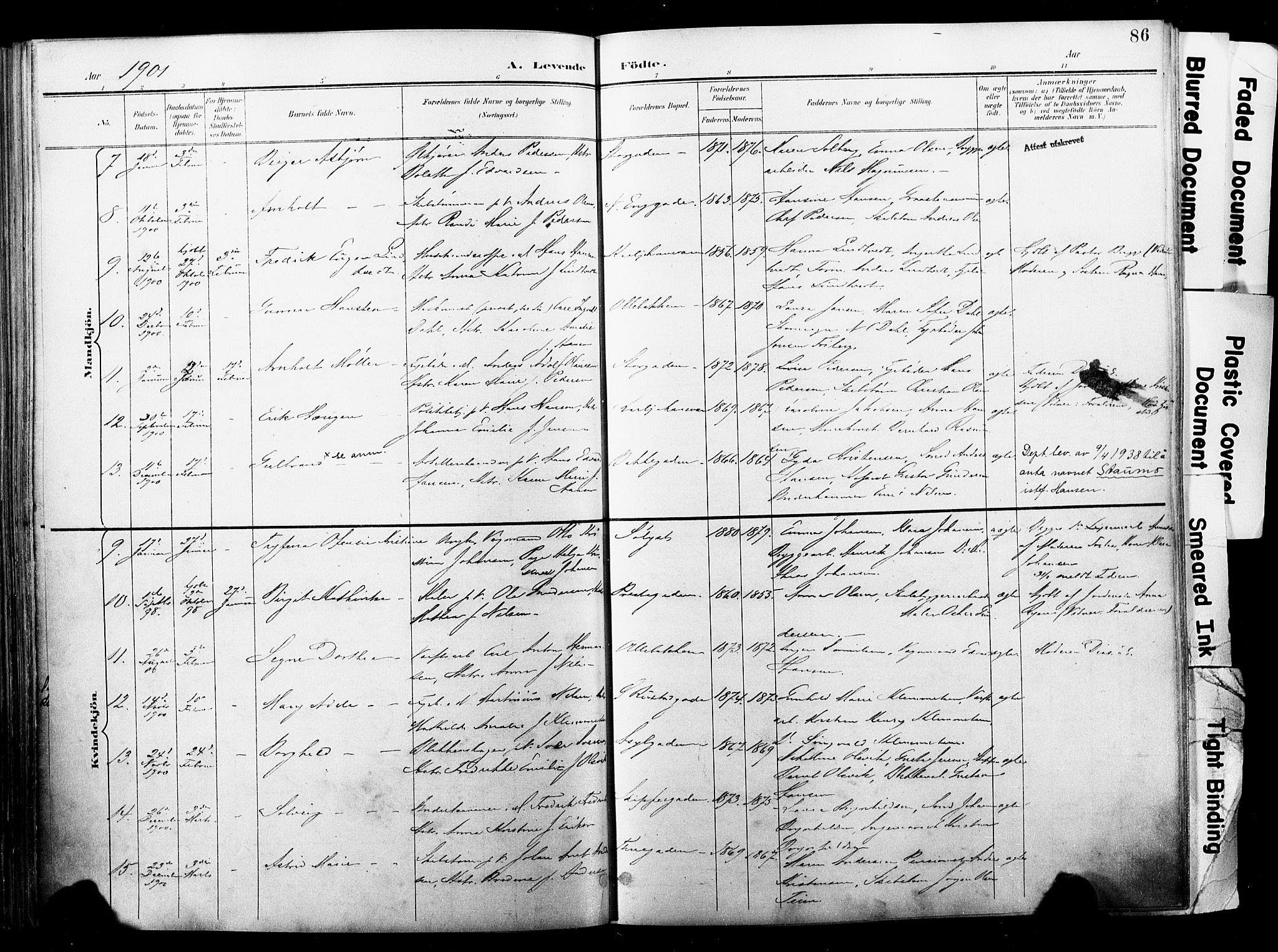 Horten kirkebøker, AV/SAKO-A-348/F/Fa/L0005: Parish register (official) no. 5, 1896-1904, p. 86