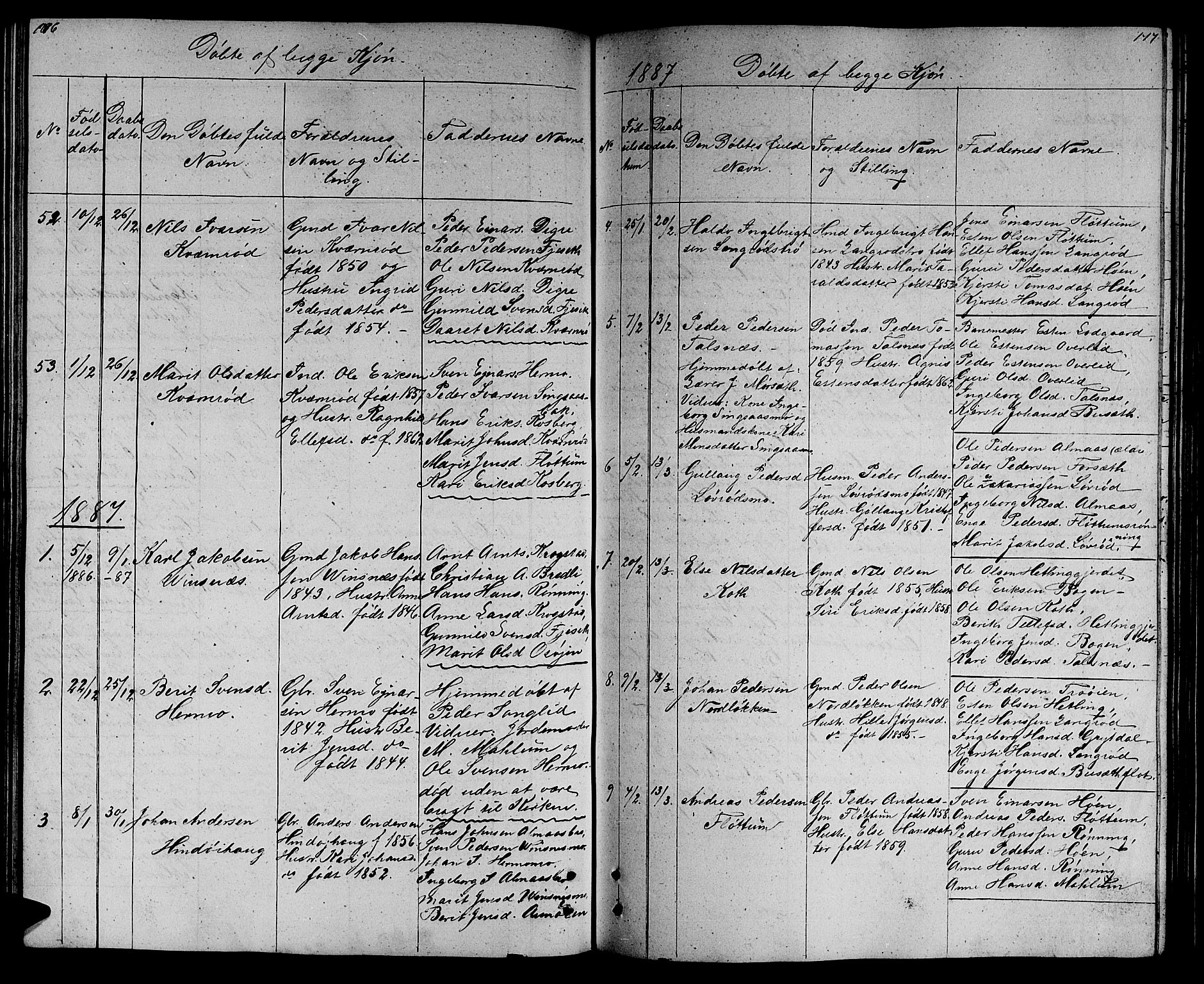 Ministerialprotokoller, klokkerbøker og fødselsregistre - Sør-Trøndelag, SAT/A-1456/688/L1027: Parish register (copy) no. 688C02, 1861-1889, p. 176-177