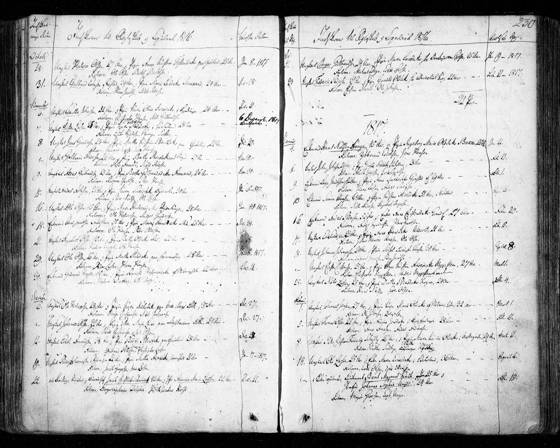 Aker prestekontor kirkebøker, SAO/A-10861/F/L0011: Parish register (official) no. 11, 1810-1819, p. 230