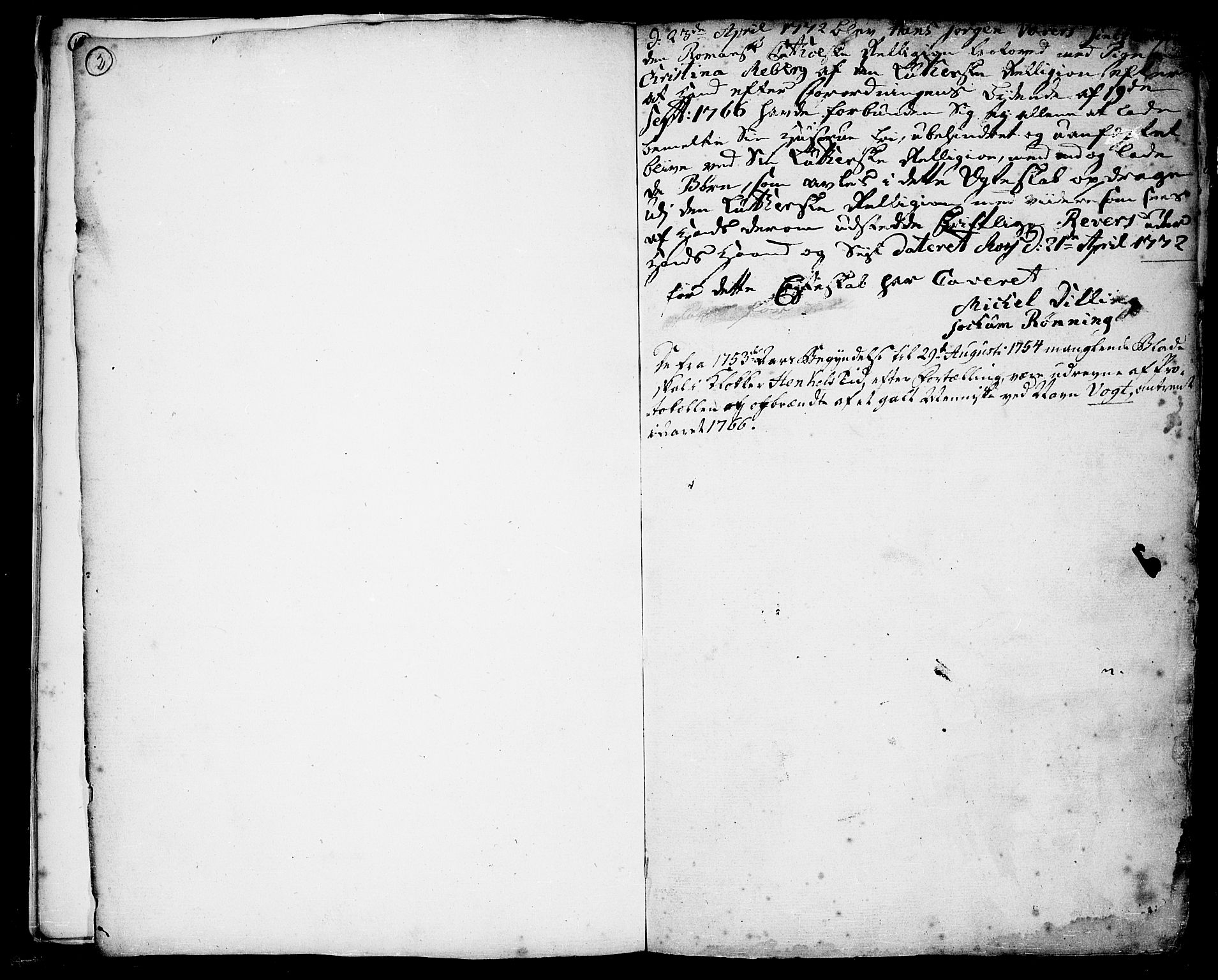 Moss prestekontor Kirkebøker, SAO/A-2003/F/Fa/L0002: Parish register (official) no. I 2, 1753-1779, p. 2-3