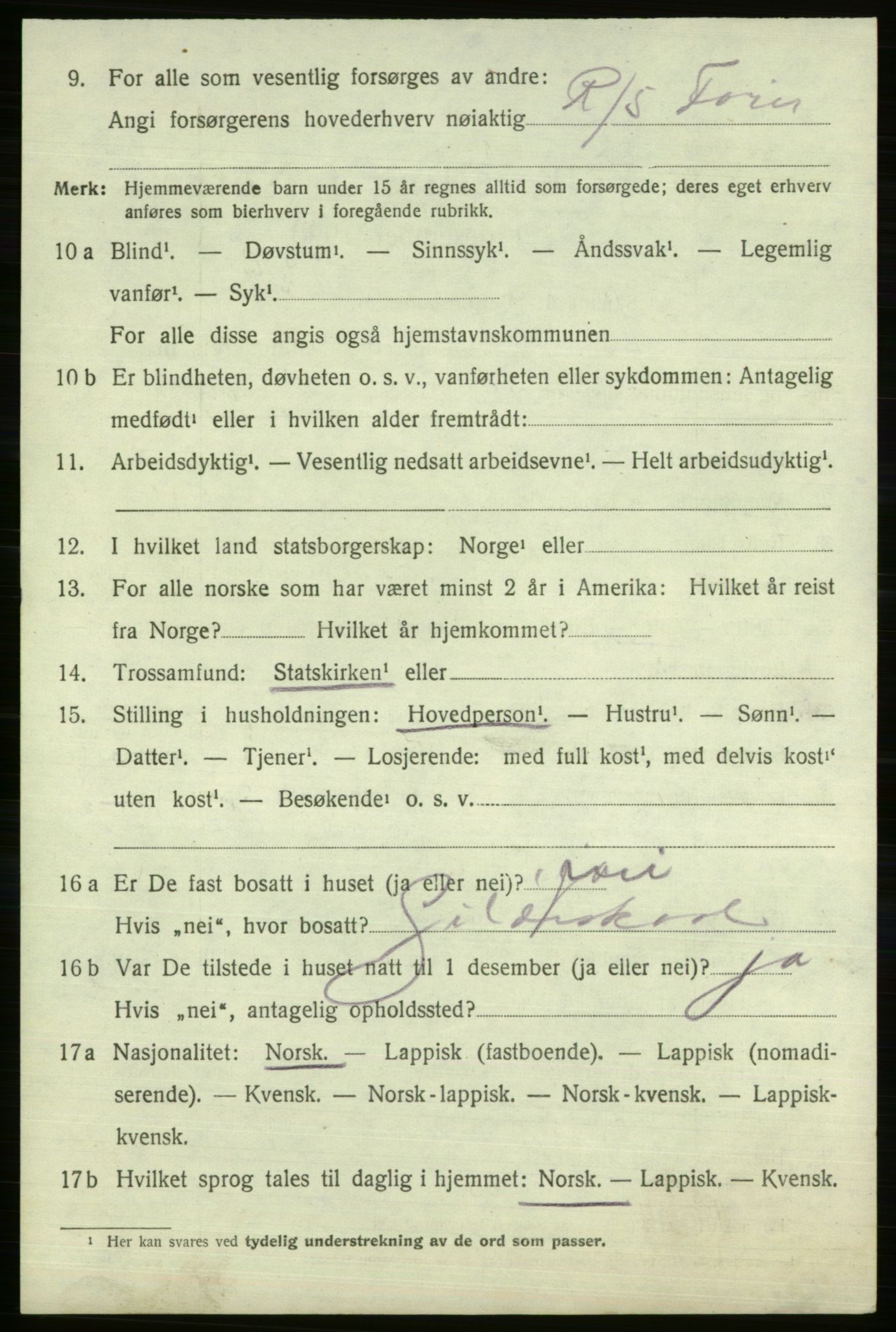 SATØ, 1920 census for Vardø rural district, 1920, p. 2567