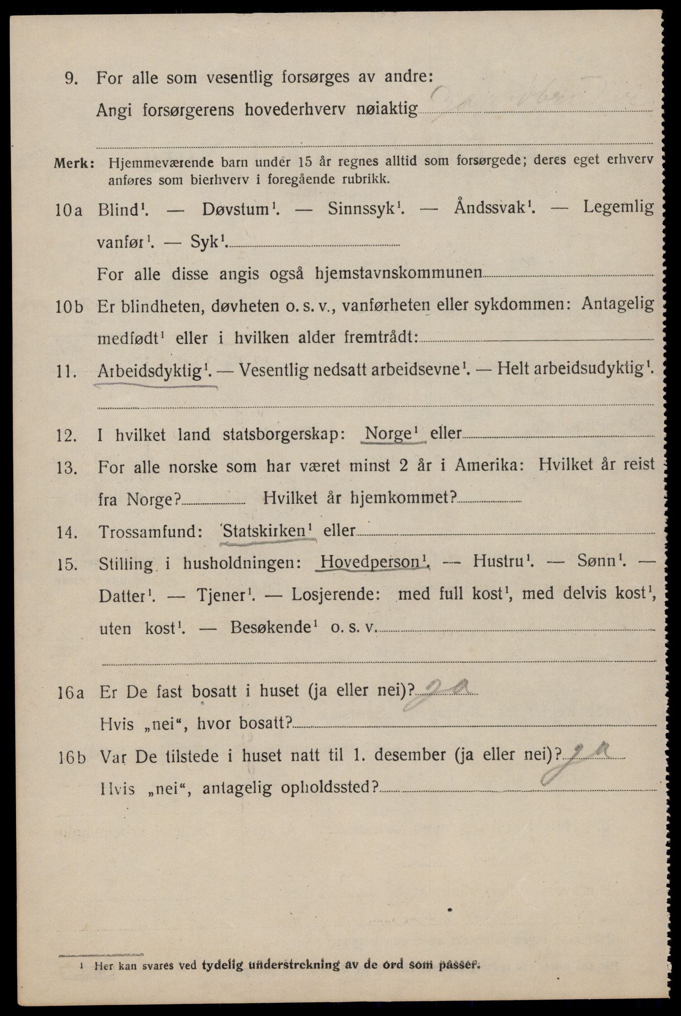 SAST, 1920 census for Håland, 1920, p. 6332