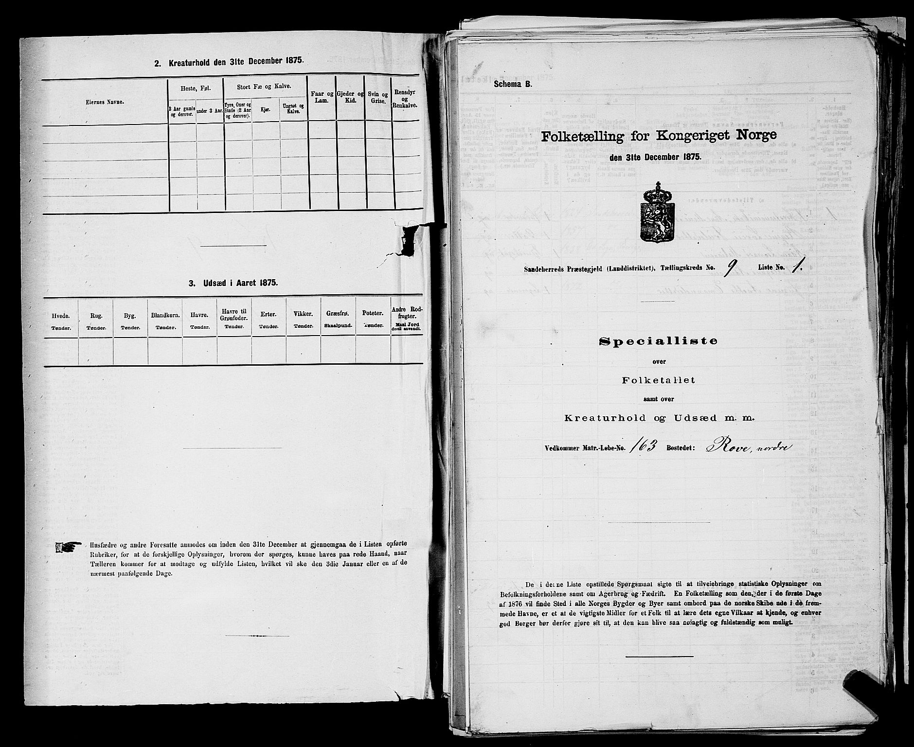 SAKO, 1875 census for 0724L Sandeherred/Sandeherred, 1875, p. 2096