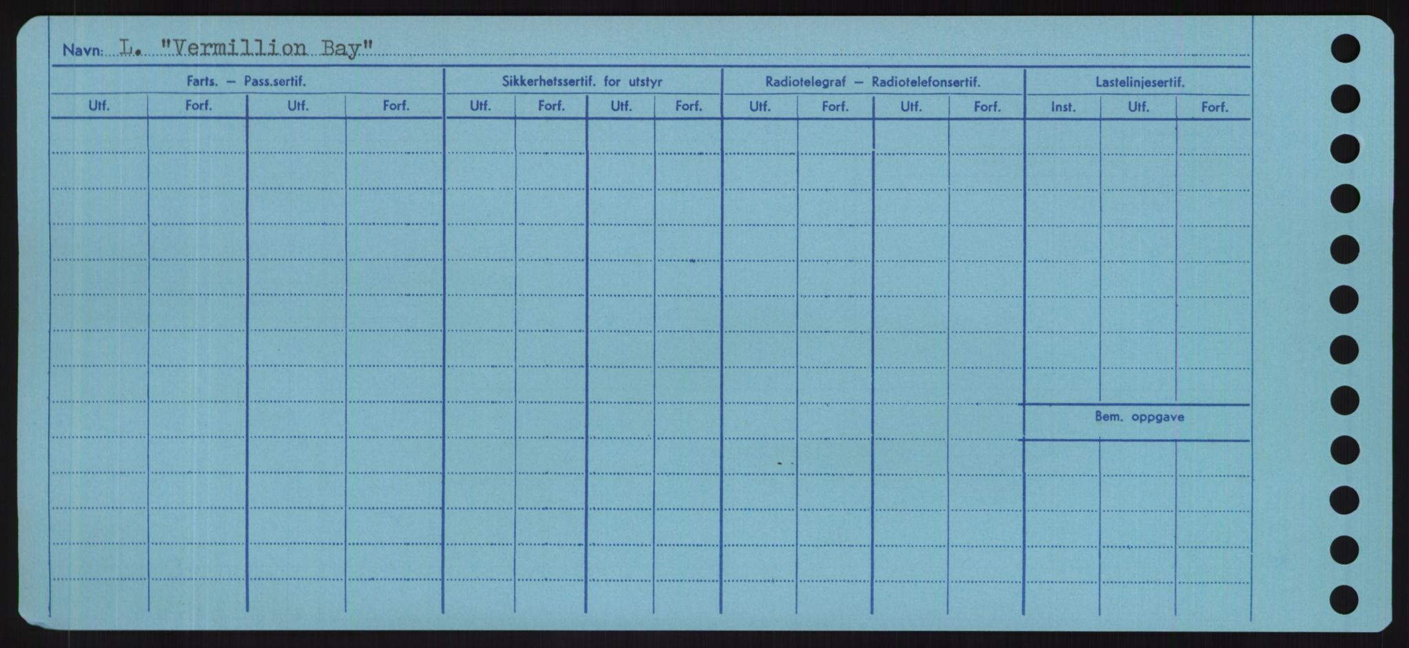 Sjøfartsdirektoratet med forløpere, Skipsmålingen, RA/S-1627/H/Hd/L0040: Fartøy, U-Ve, p. 524