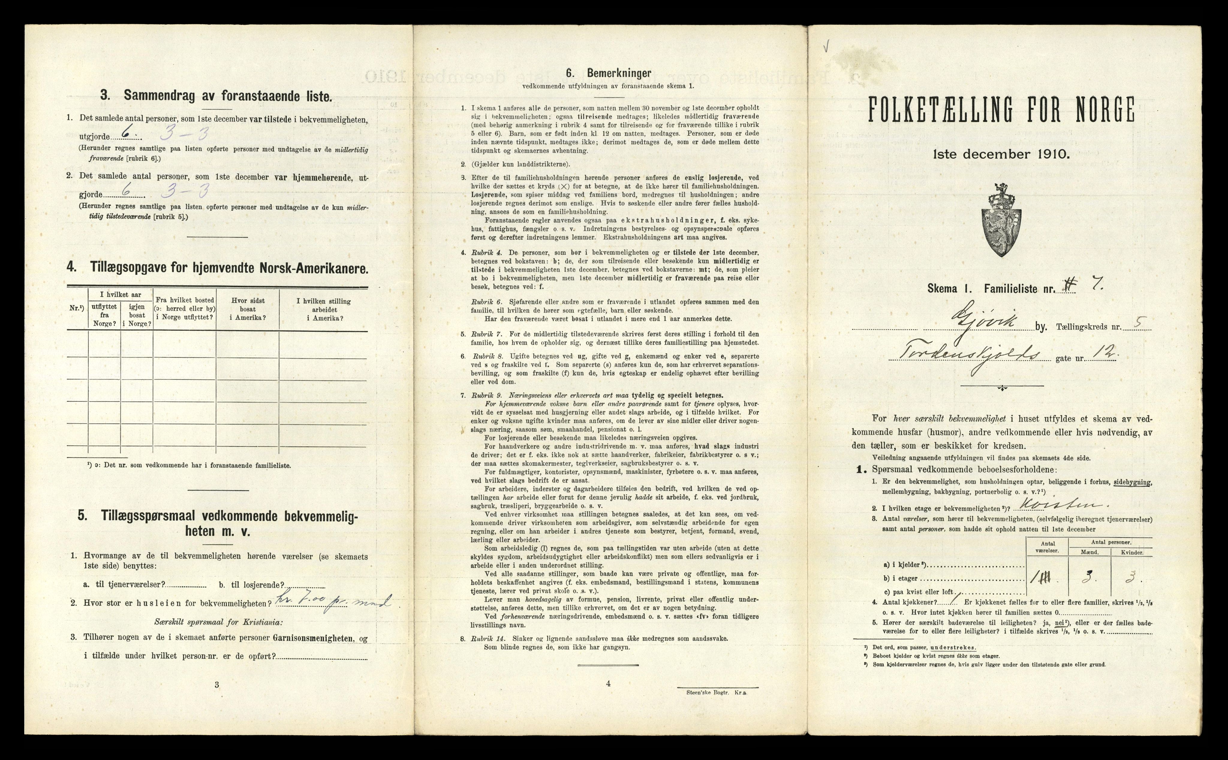 RA, 1910 census for Gjøvik, 1910, p. 1350