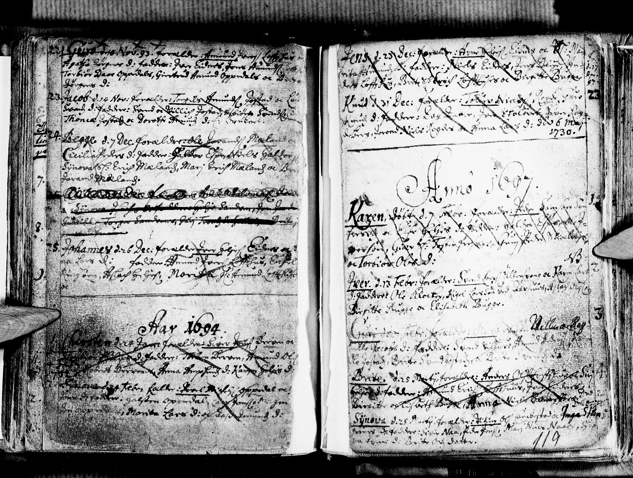 Ullensvang sokneprestembete, SAB/A-78701/H/Haa: Parish register (official) no. A 1 /1, 1669-1718, p. 119