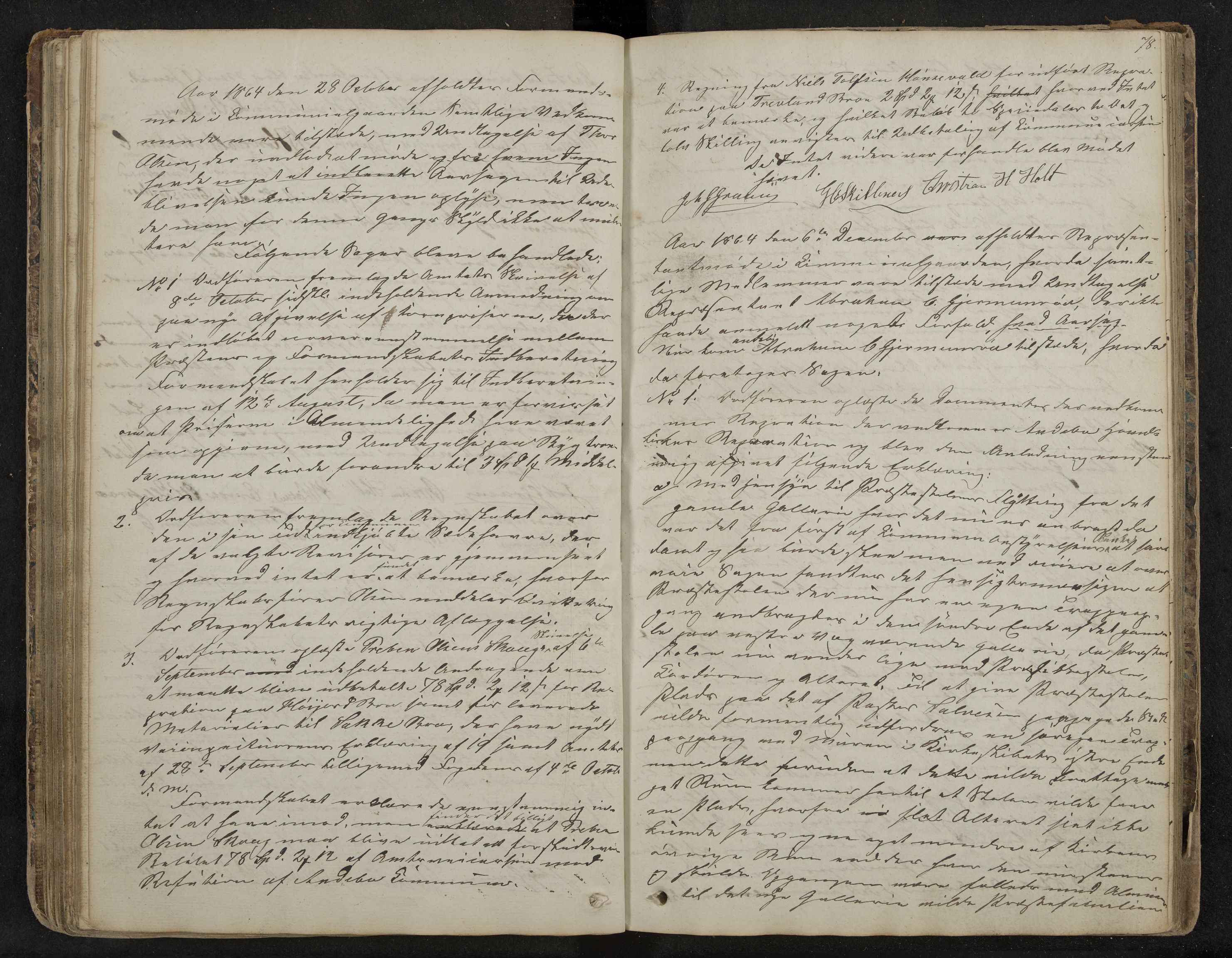 Andebu formannskap og sentraladministrasjon, IKAK/0719021-1/A/Aa/L0001: Møtebok med register, 1837-1869, p. 78