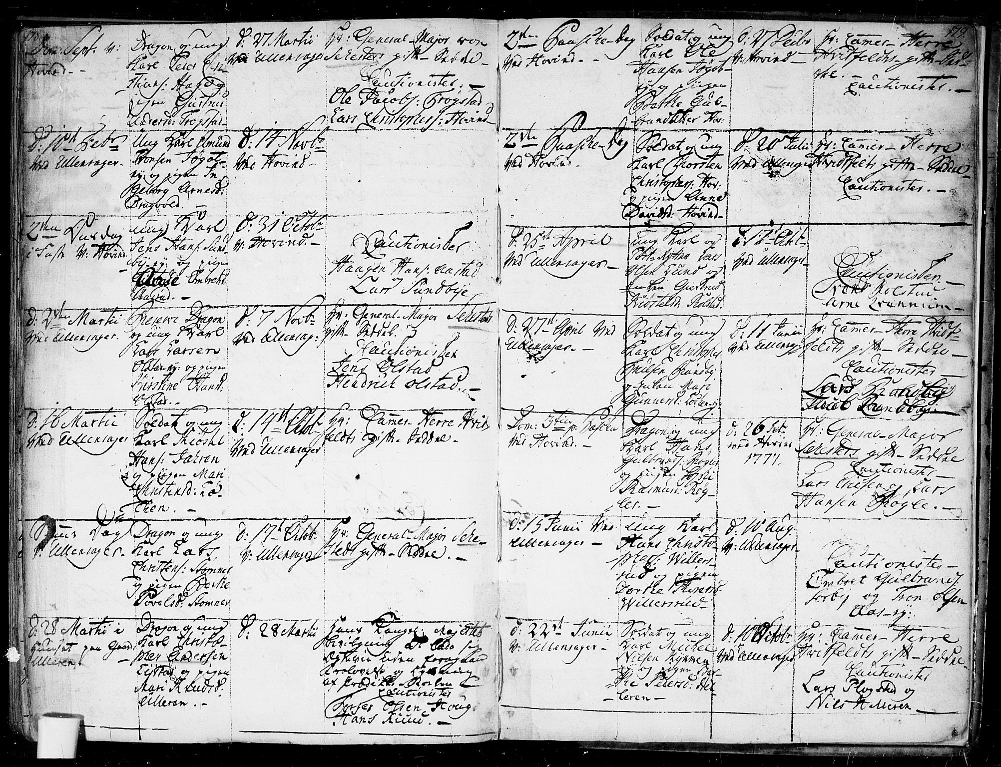 Ullensaker prestekontor Kirkebøker, AV/SAO-A-10236a/F/Fa/L0010: Parish register (official) no. I 10, 1733-1776, p. 178-179