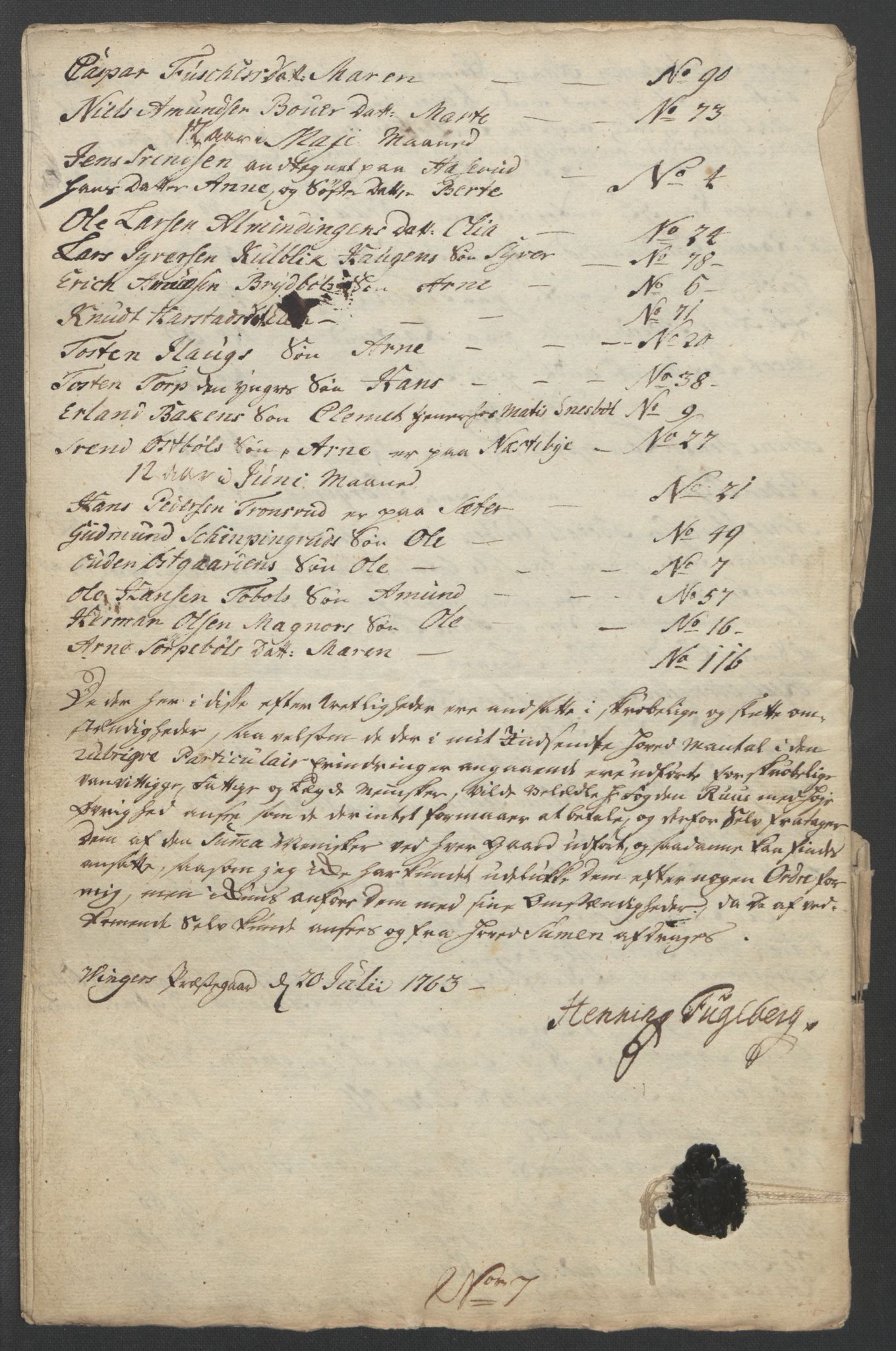 Rentekammeret inntil 1814, Reviderte regnskaper, Fogderegnskap, AV/RA-EA-4092/R14/L0959: Ekstraskatten Solør og Odal, 1763-1770, p. 62