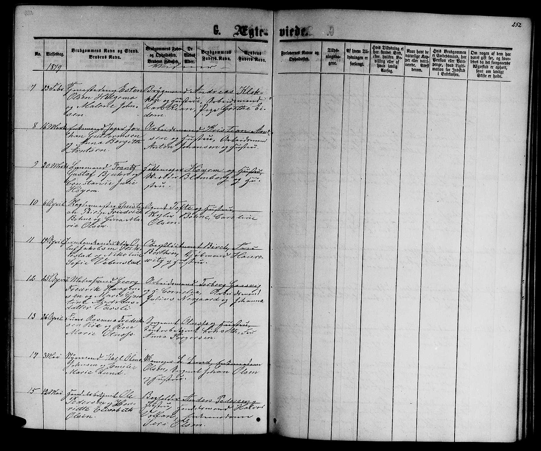 Ministerialprotokoller, klokkerbøker og fødselsregistre - Sør-Trøndelag, SAT/A-1456/601/L0087: Parish register (copy) no. 601C05, 1864-1881, p. 252