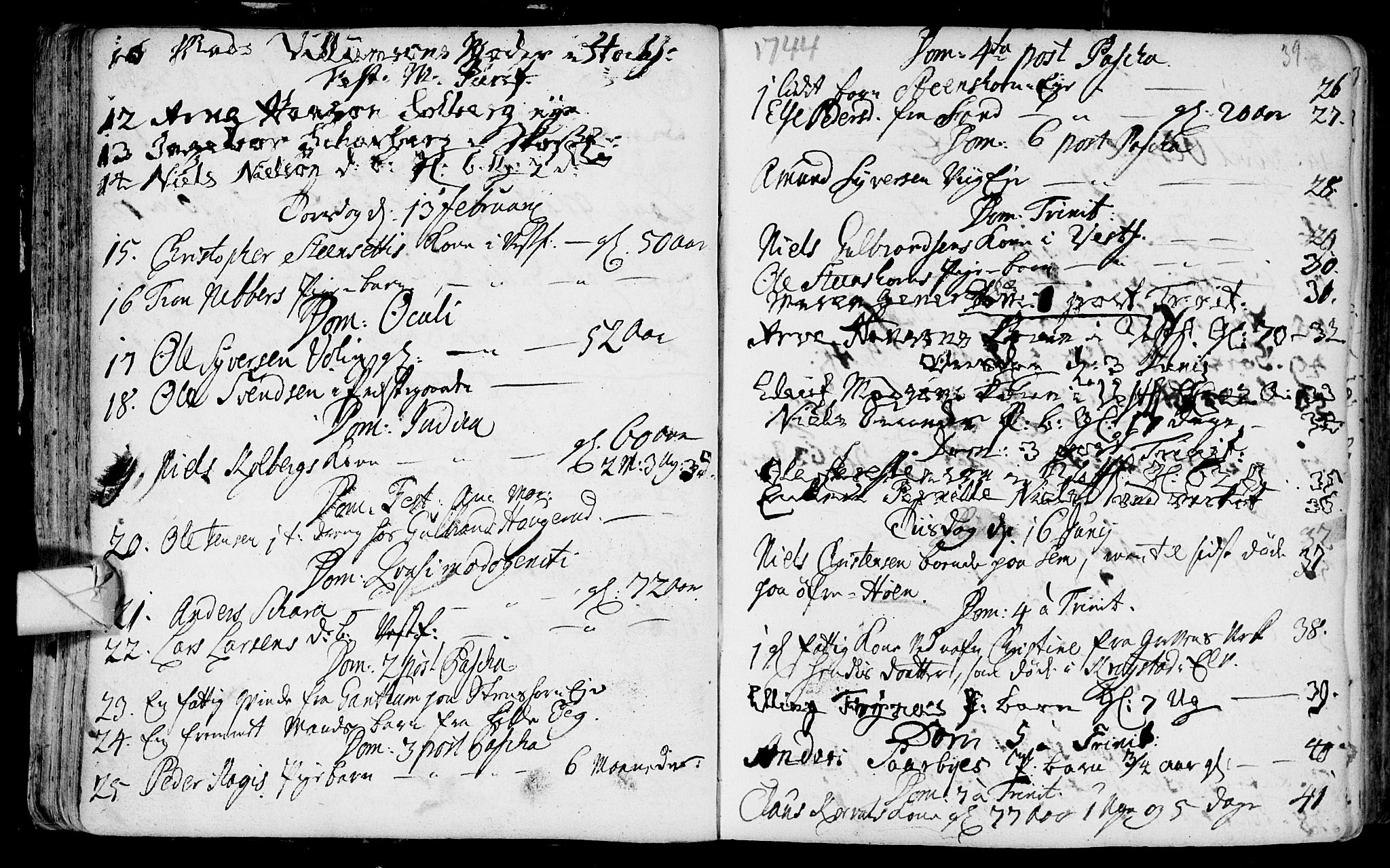 Eiker kirkebøker, SAKO/A-4/F/Fa/L0007: Parish register (official) no. I 7 /1, 1733-1808, p. 39