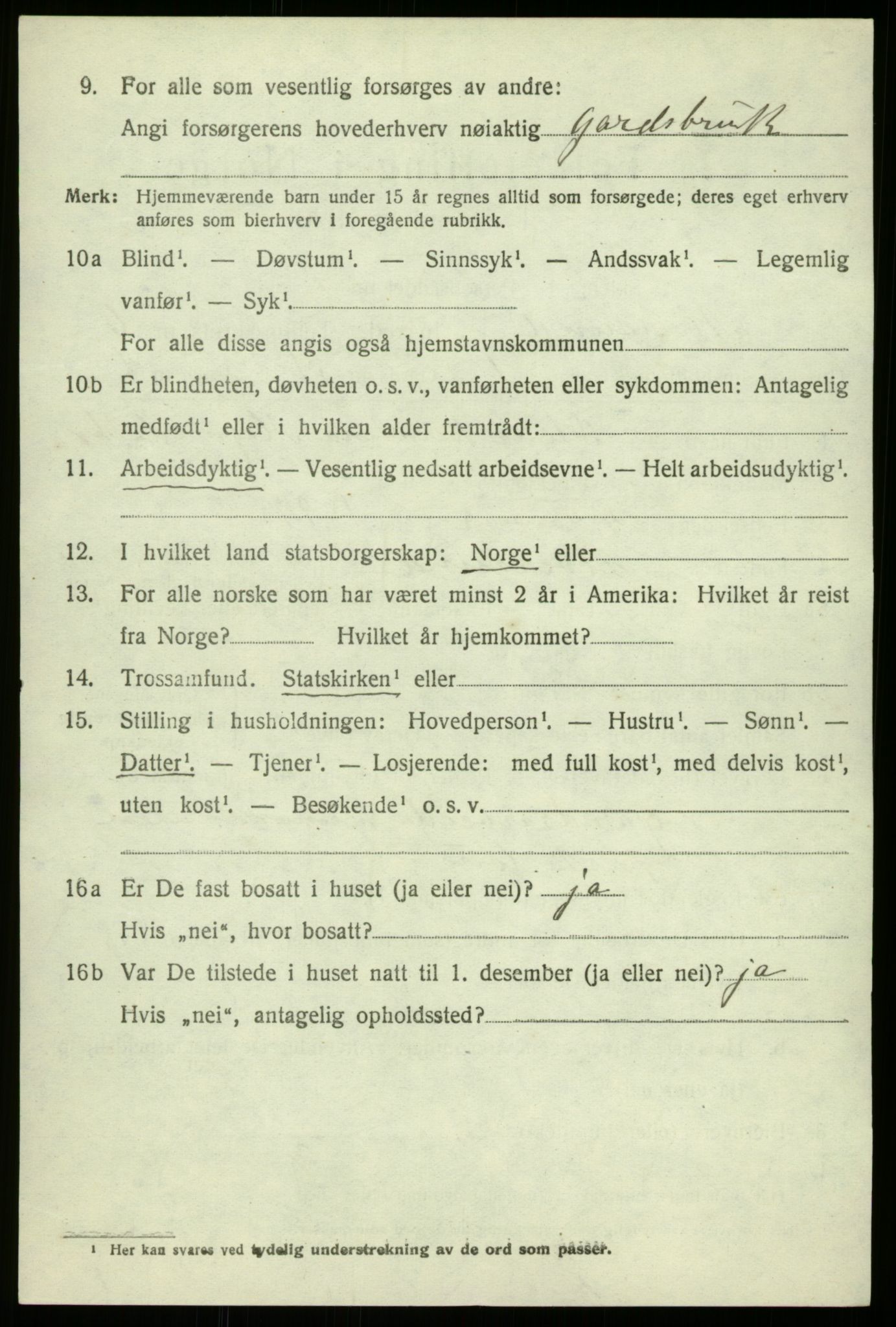 SAB, 1920 census for Alversund, 1920, p. 4463