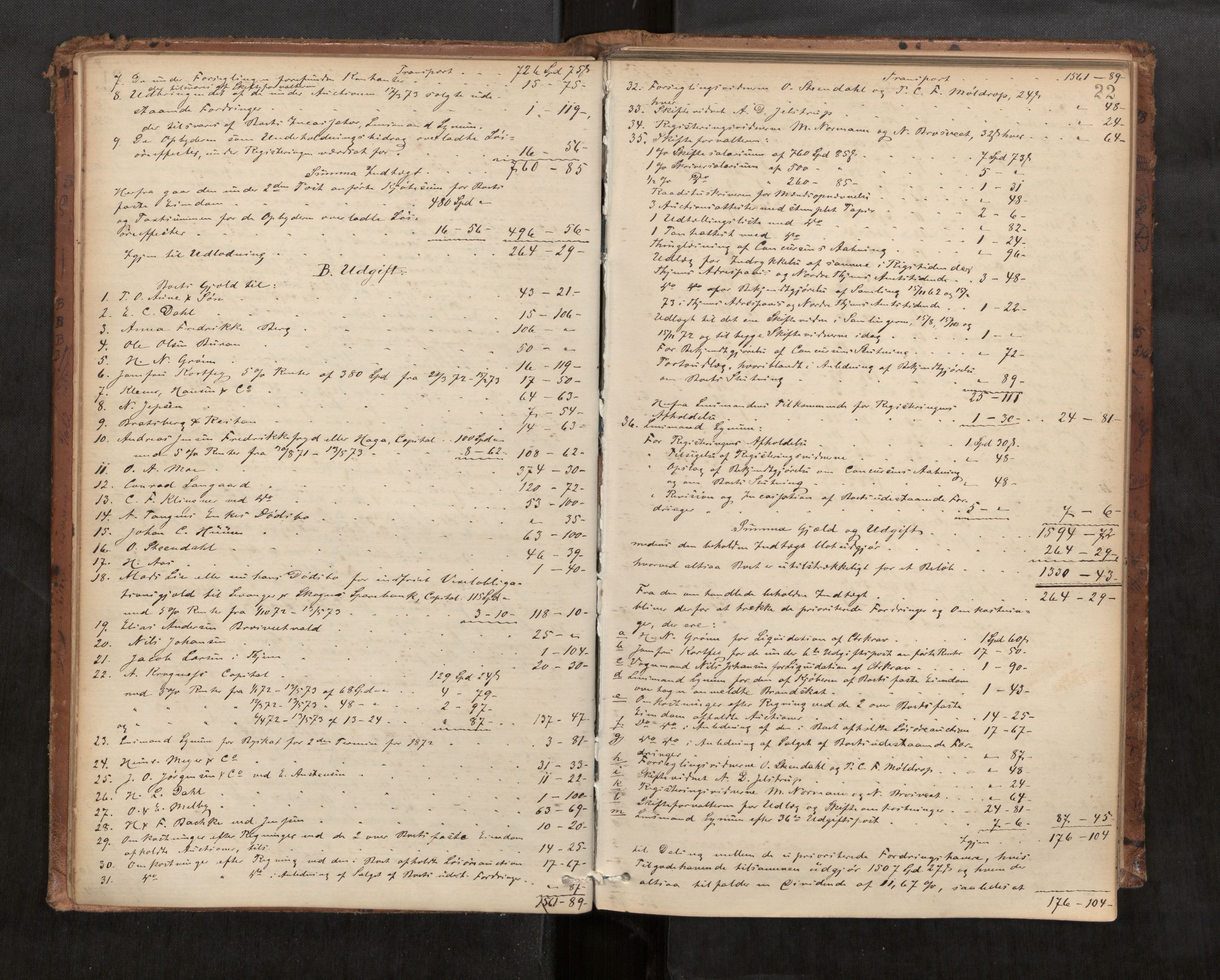 Stjør- og Verdal sorenskriveri, AV/SAT-A-4167/1/3/3A/L0061: Skifteprotokoll for Levanger, 1871-1900, p. 22