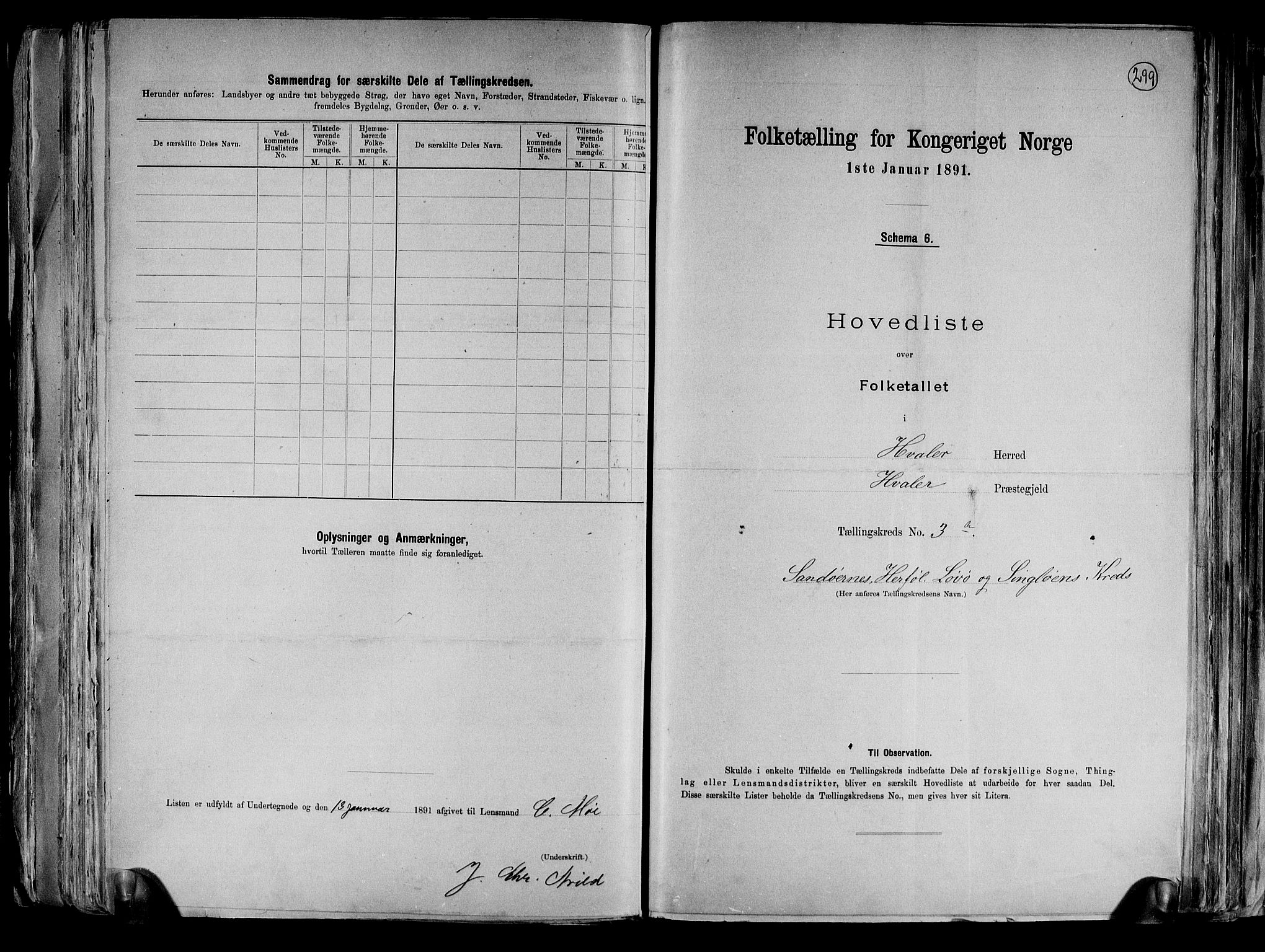 RA, 1891 census for 0111 Hvaler, 1891, p. 12
