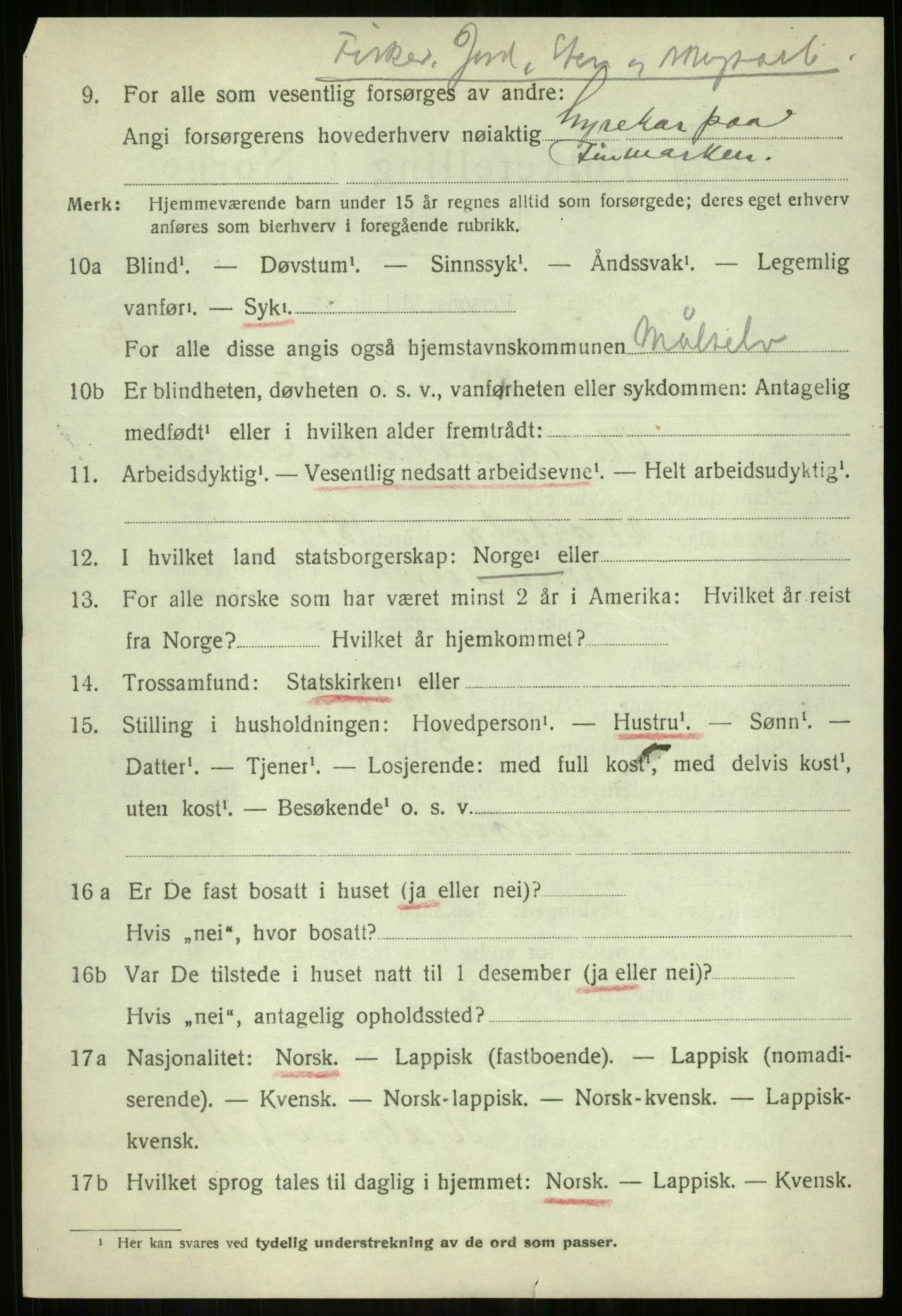 SATØ, 1920 census for Målselv, 1920, p. 8028