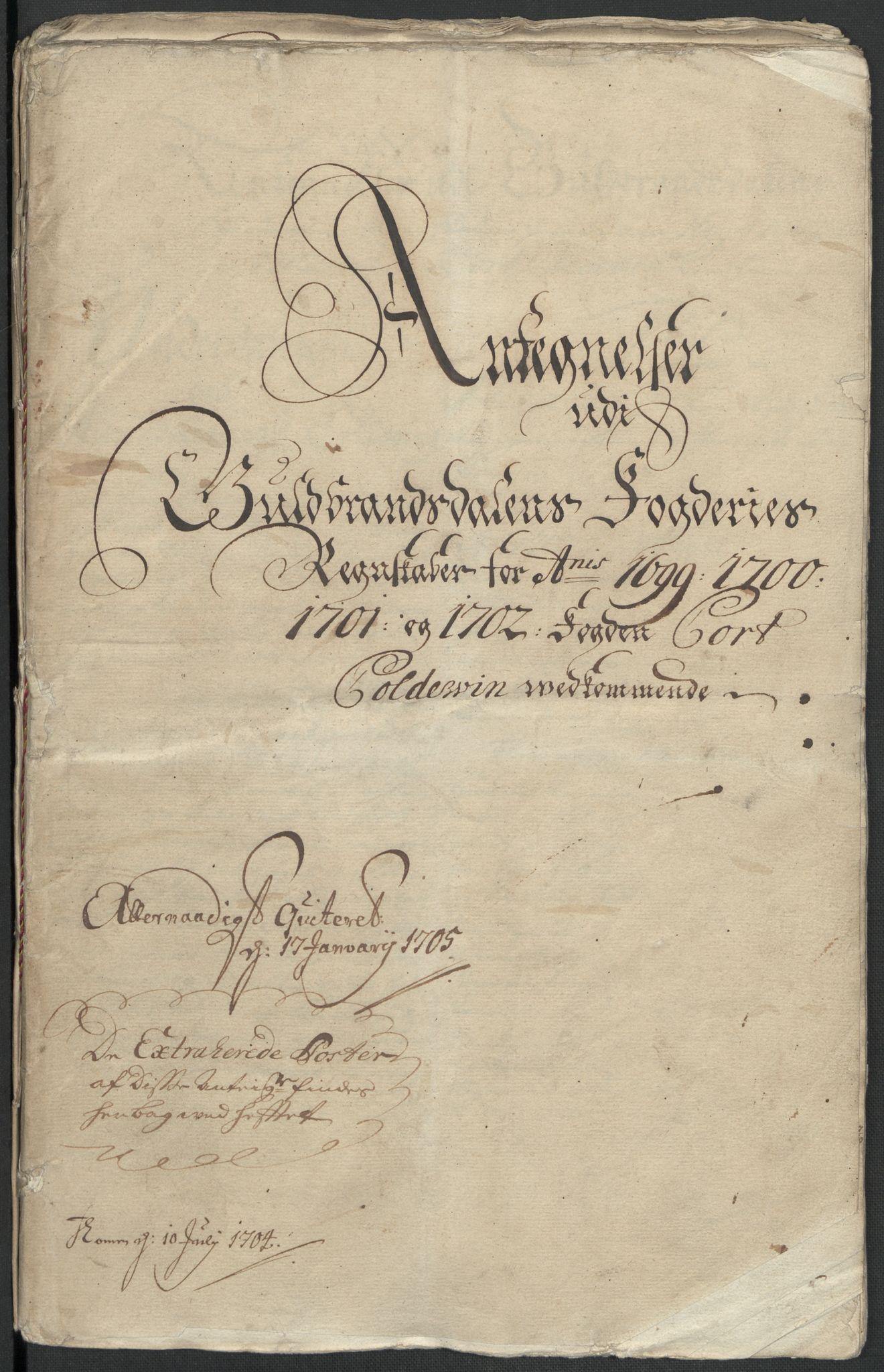 Rentekammeret inntil 1814, Reviderte regnskaper, Fogderegnskap, RA/EA-4092/R17/L1175: Fogderegnskap Gudbrandsdal, 1702, p. 208