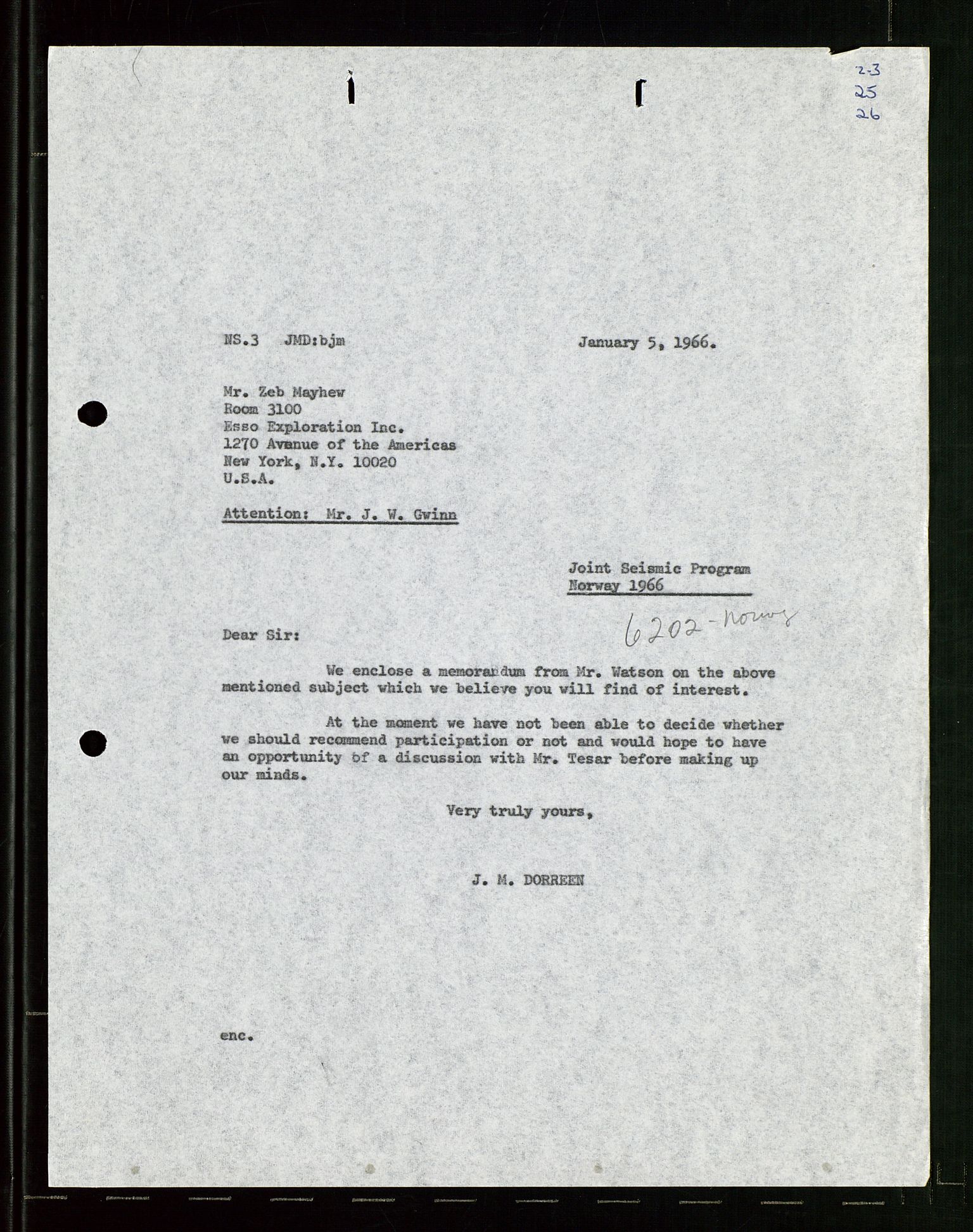 Pa 1512 - Esso Exploration and Production Norway Inc., AV/SAST-A-101917/E/Ea/L0021: Sak og korrespondanse, 1965-1974, p. 32