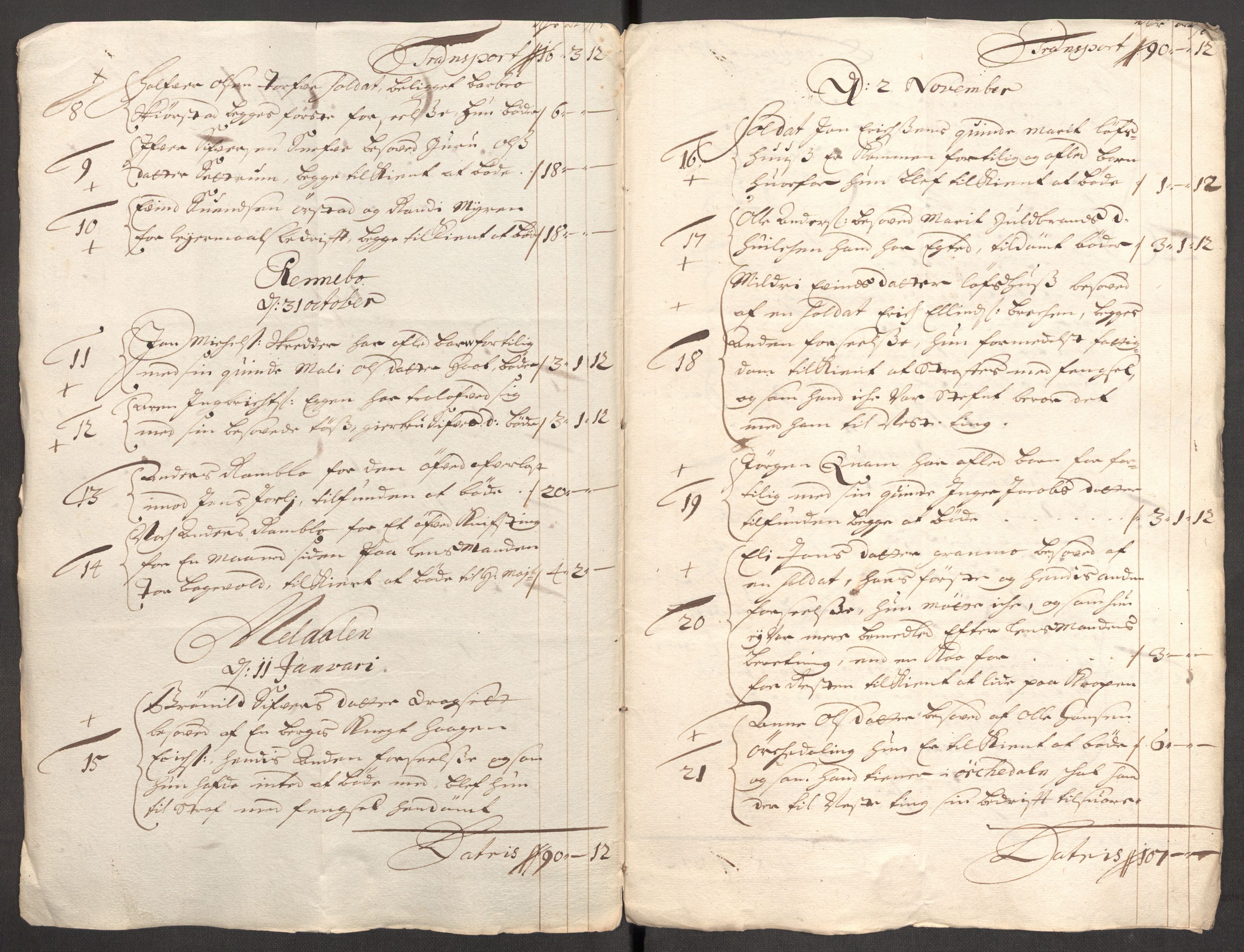 Rentekammeret inntil 1814, Reviderte regnskaper, Fogderegnskap, AV/RA-EA-4092/R60/L3951: Fogderegnskap Orkdal og Gauldal, 1701, p. 147