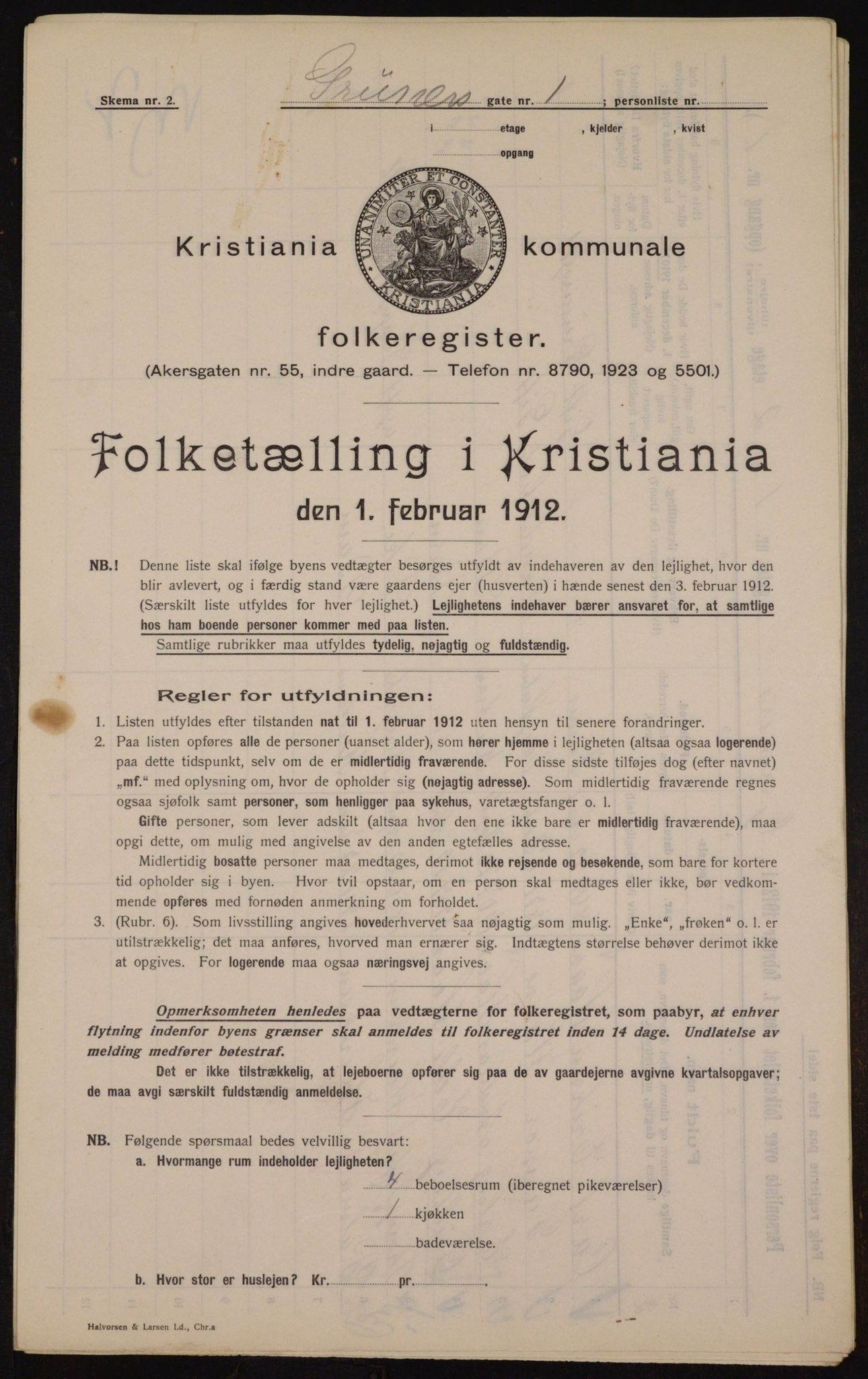 OBA, Municipal Census 1912 for Kristiania, 1912, p. 30478