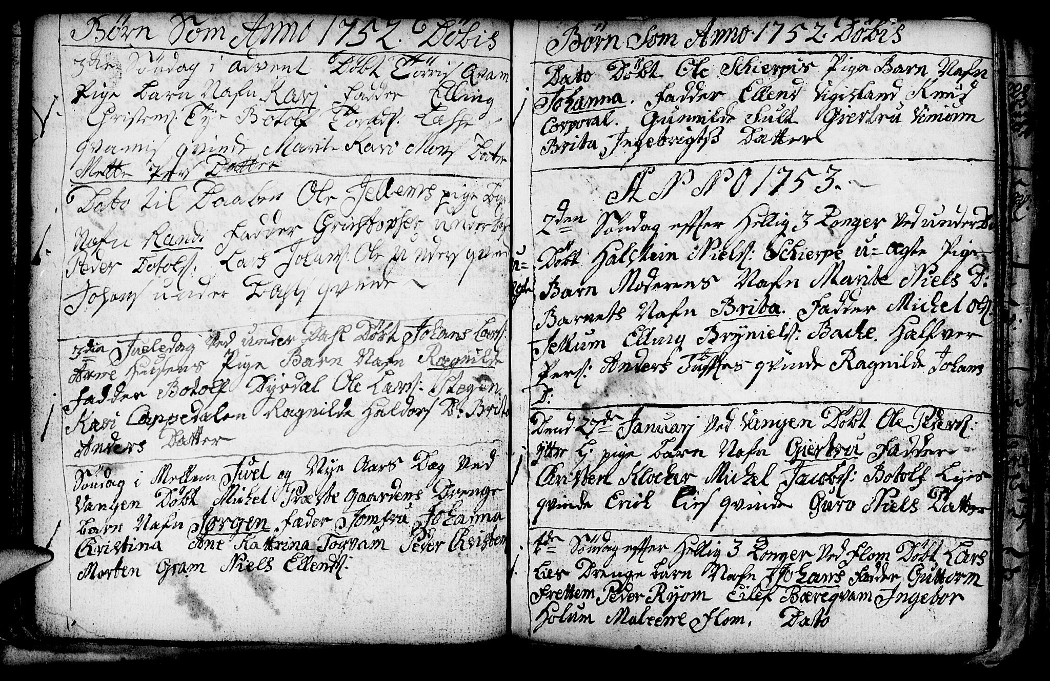 Aurland sokneprestembete, SAB/A-99937/H/Ha/Haa/L0003: Parish register (official) no. A 3, 1735-1761, p. 68