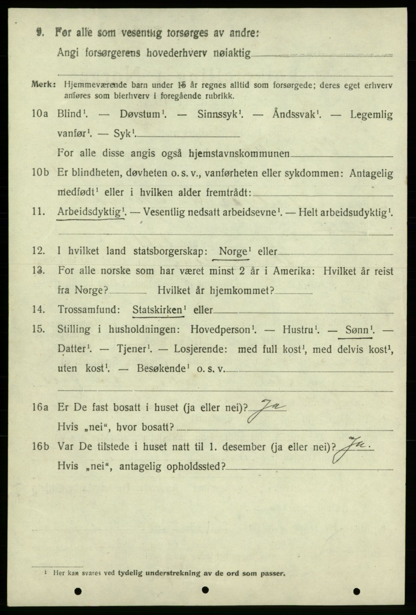 SAB, 1920 census for Varaldsøy, 1920, p. 1252