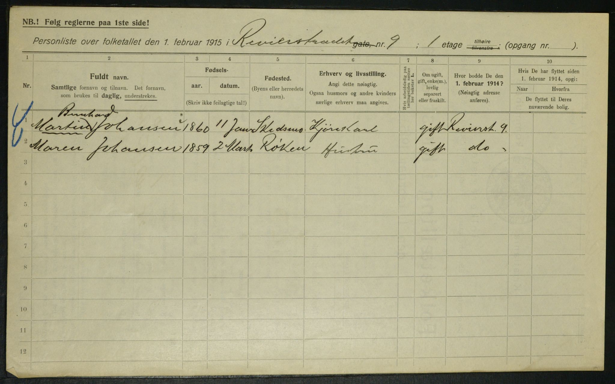 OBA, Municipal Census 1915 for Kristiania, 1915, p. 82659