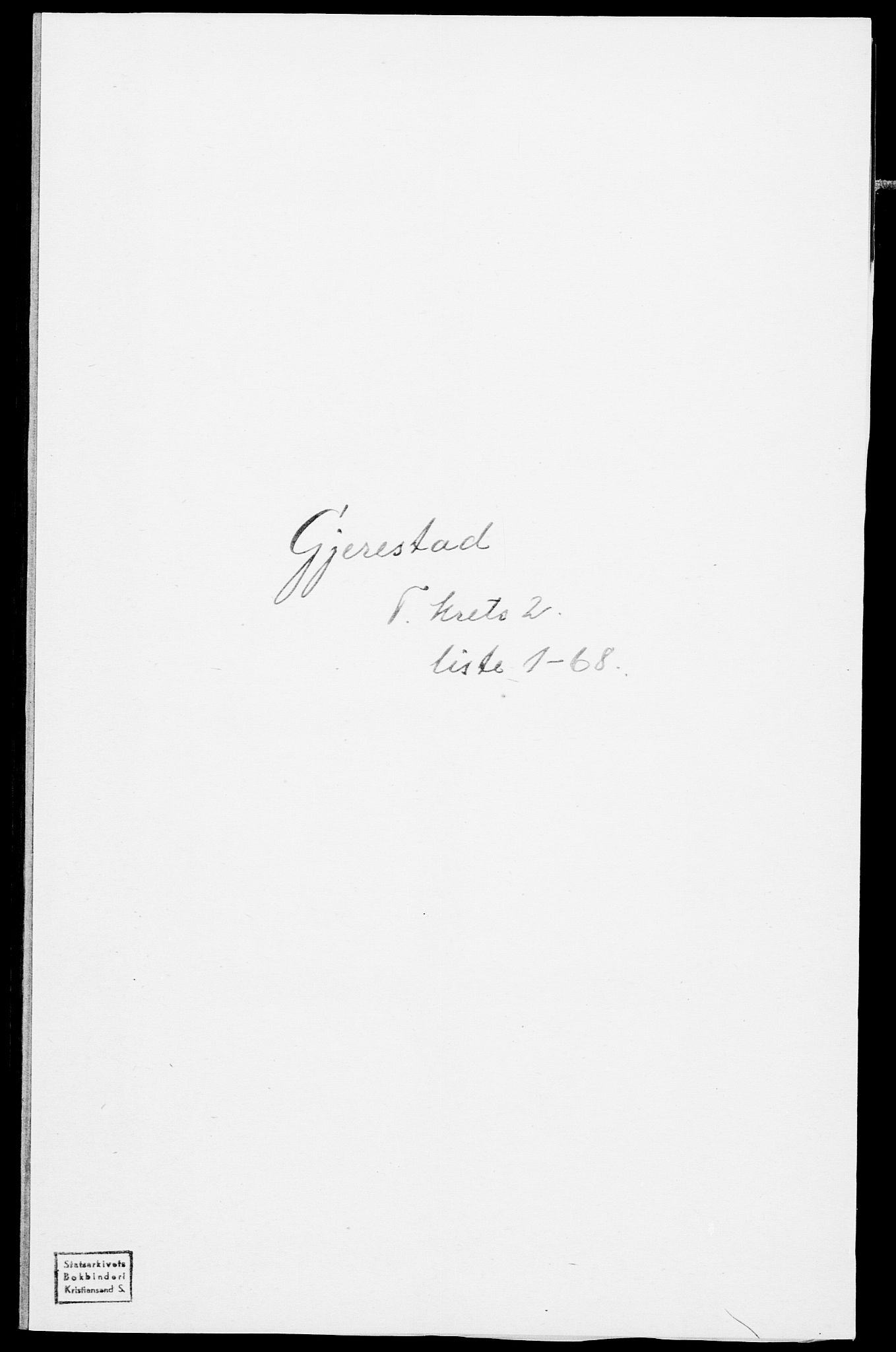 SAK, 1875 census for 0911P Gjerstad, 1875, p. 138