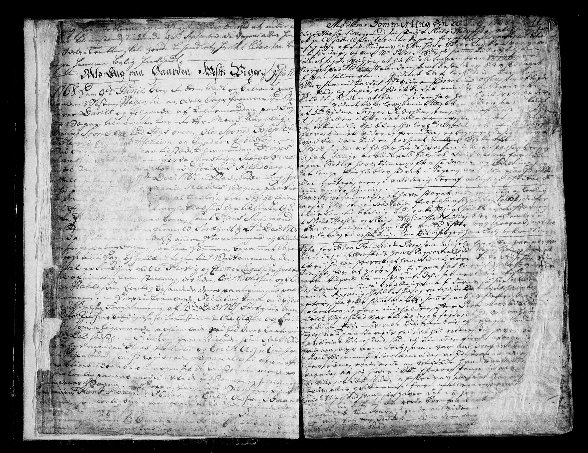 Eiker, Modum og Sigdal sorenskriveri, SAKO/A-123/F/Fa/Fac/L0008: Tingbok, 1768-1777, p. 11
