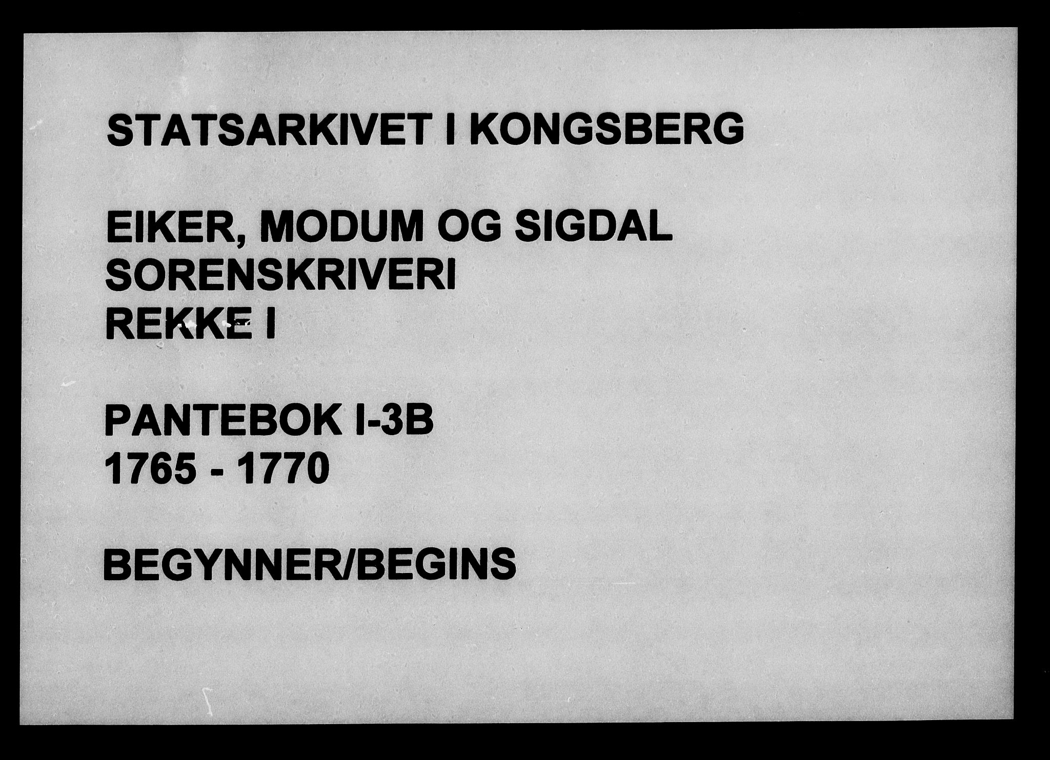 Eiker, Modum og Sigdal sorenskriveri, AV/SAKO-A-123/G/Ga/Gaa/L0003b: Mortgage book no. I 3b, 1765-1770