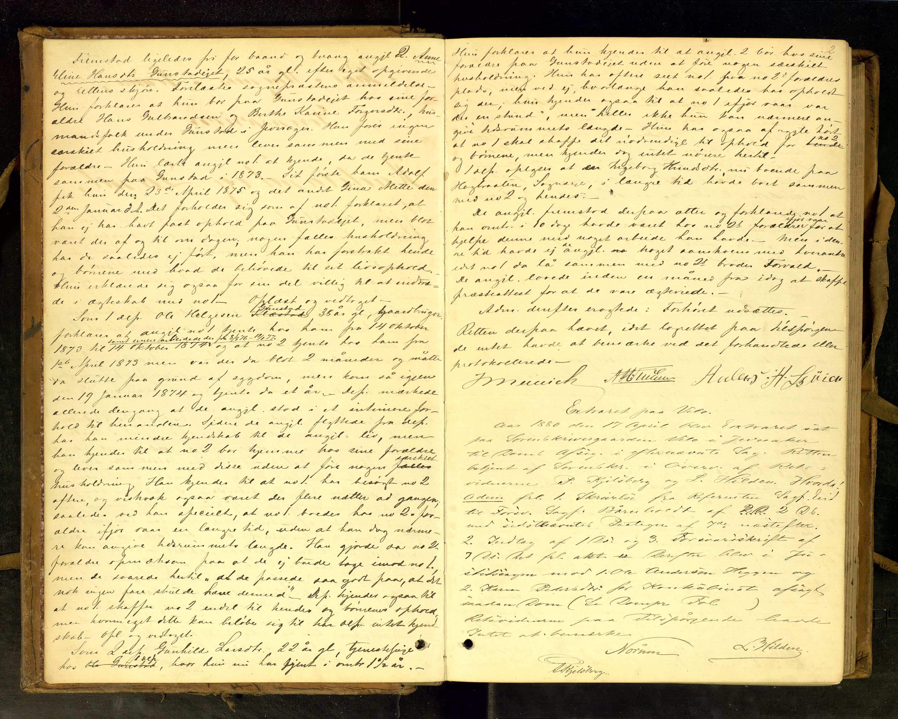 Hadeland og Land tingrett, AV/SAH-TING-010/G/Gc/L0019: Ekstrarettsprotokoll, 1880-1883, p. 2
