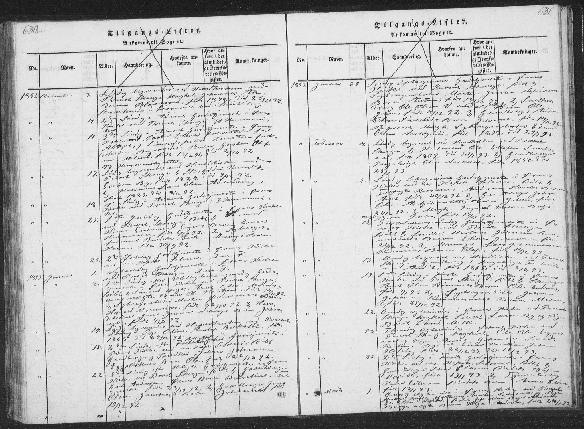 Ministerialprotokoller, klokkerbøker og fødselsregistre - Sør-Trøndelag, SAT/A-1456/668/L0816: Parish register (copy) no. 668C05, 1816-1893, p. 630-631