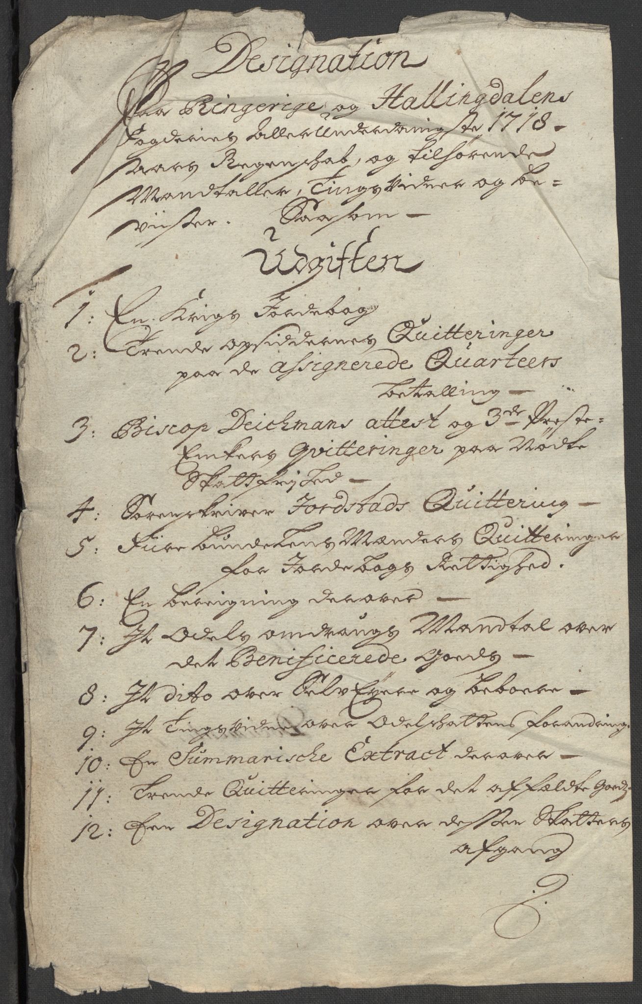 Rentekammeret inntil 1814, Reviderte regnskaper, Fogderegnskap, RA/EA-4092/R23/L1476: Fogderegnskap Ringerike og Hallingdal, 1718, p. 18